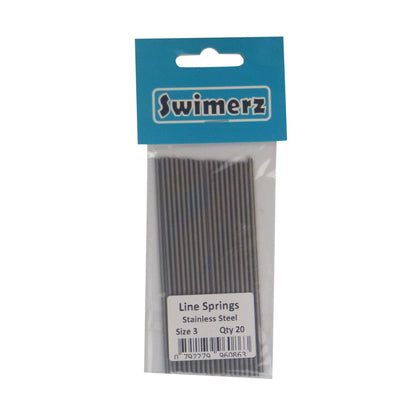 Swimerz Stainless Steel Fishing Line Springs, Size 3, 10cmL, 1.6mmID, 2.2mmOD V658-93MC000020404