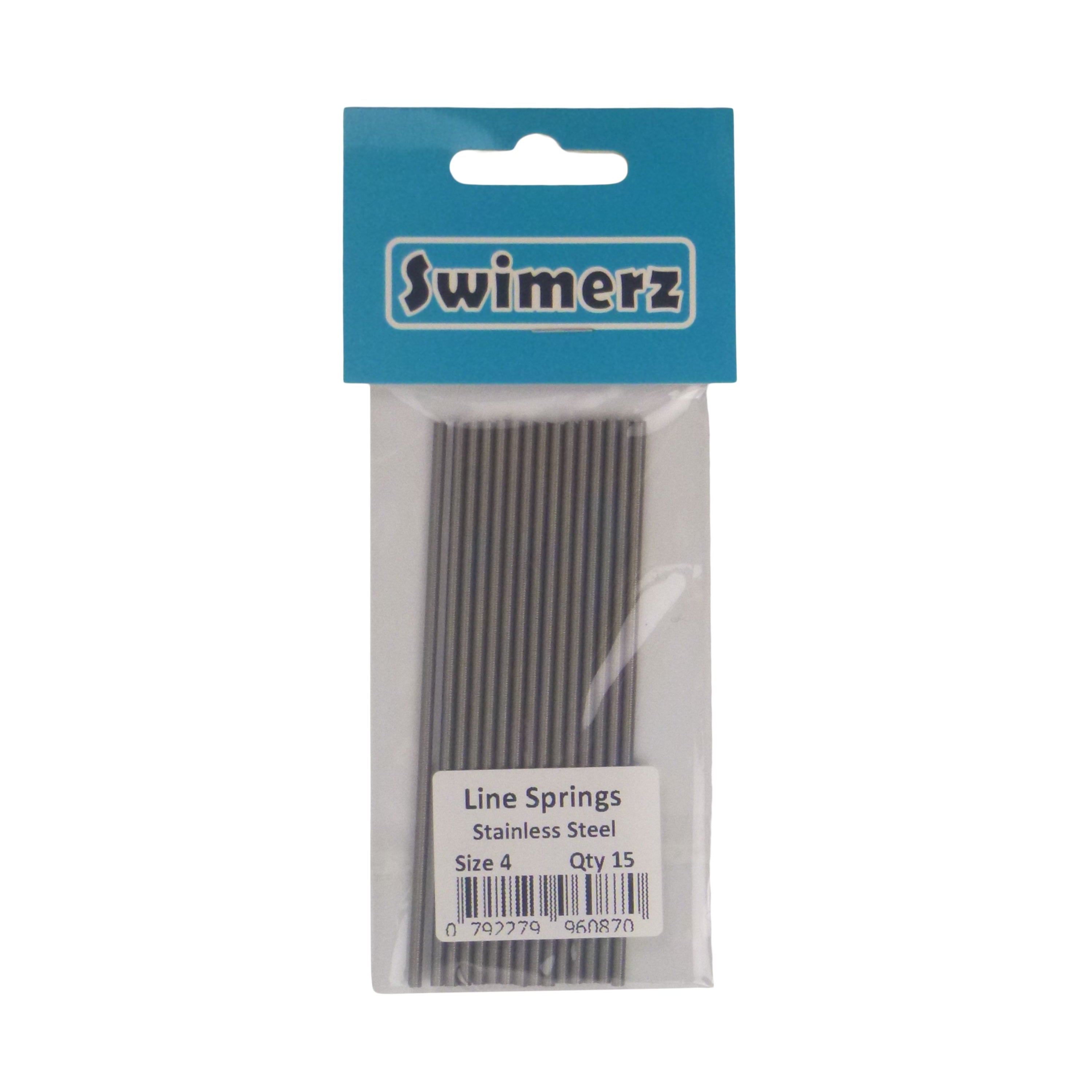 Swimerz Stainless Steel Fishing Line Springs, Size 4, 10cmL, 1.9mmID, 2.5mmOD V658-93MC000020405