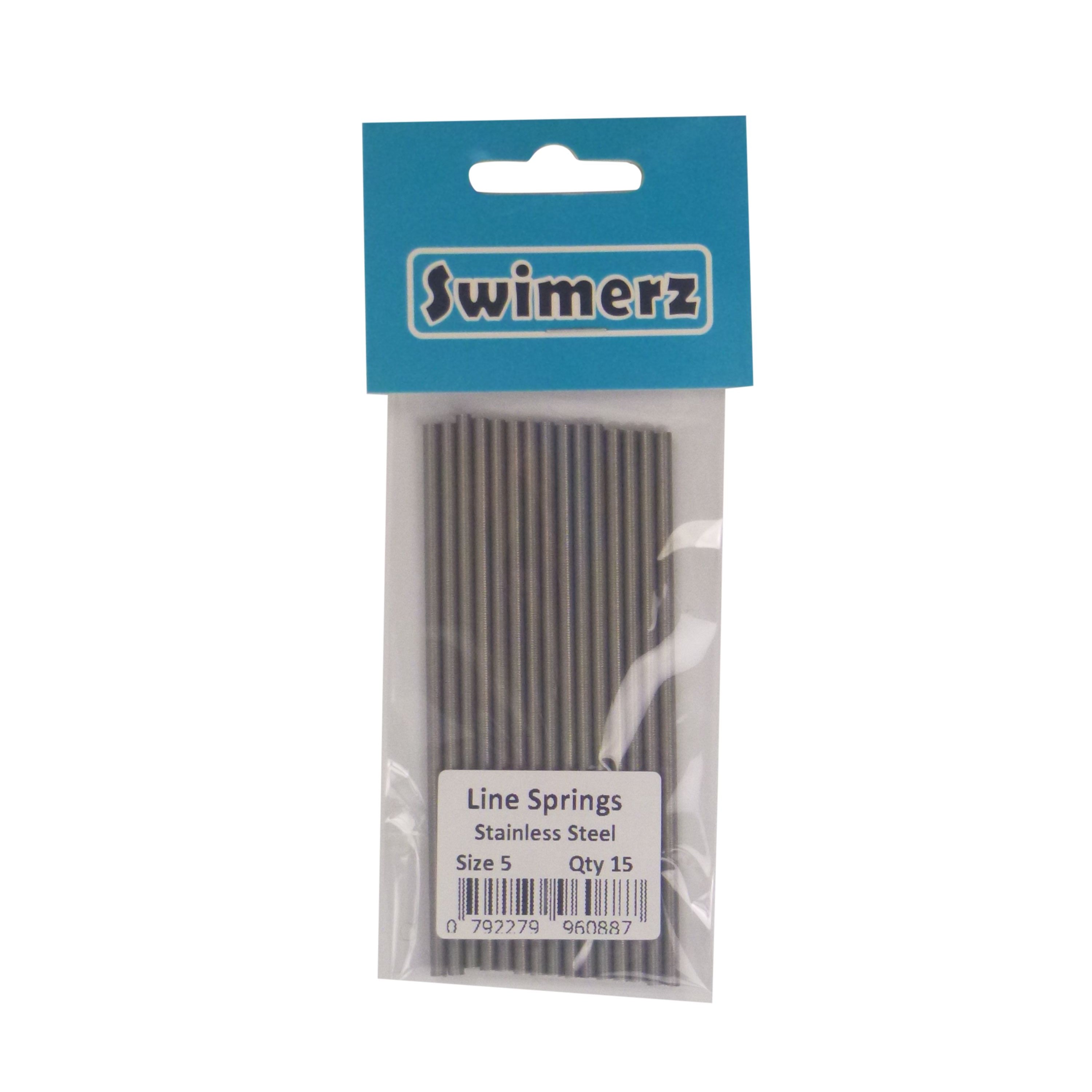 Swimerz Stainless Steel Fishing Line Springs, Size 5, 10cmL, 2.4mmID, 3.0mmOD V658-93MC000020406