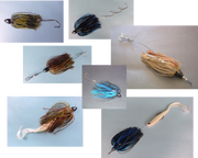 Vike 1 oz Skirted Microjig in Candy Craw