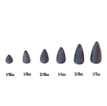 Swimerz 1/16 oz Lead Bullet Sinker - Qty 30 Pack V658-93MC000020876