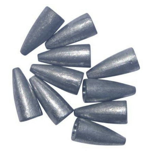 Swimerz 3/8 oz Lead Bullet Sinker - Qty 10 Pack V658-93MC000020880