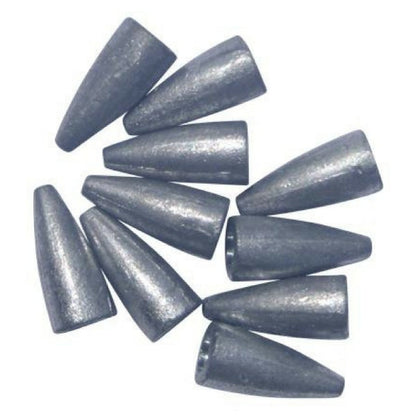 Swimerz 3/8 oz Lead Bullet Sinker - Qty 10 Pack V658-93MC000020880