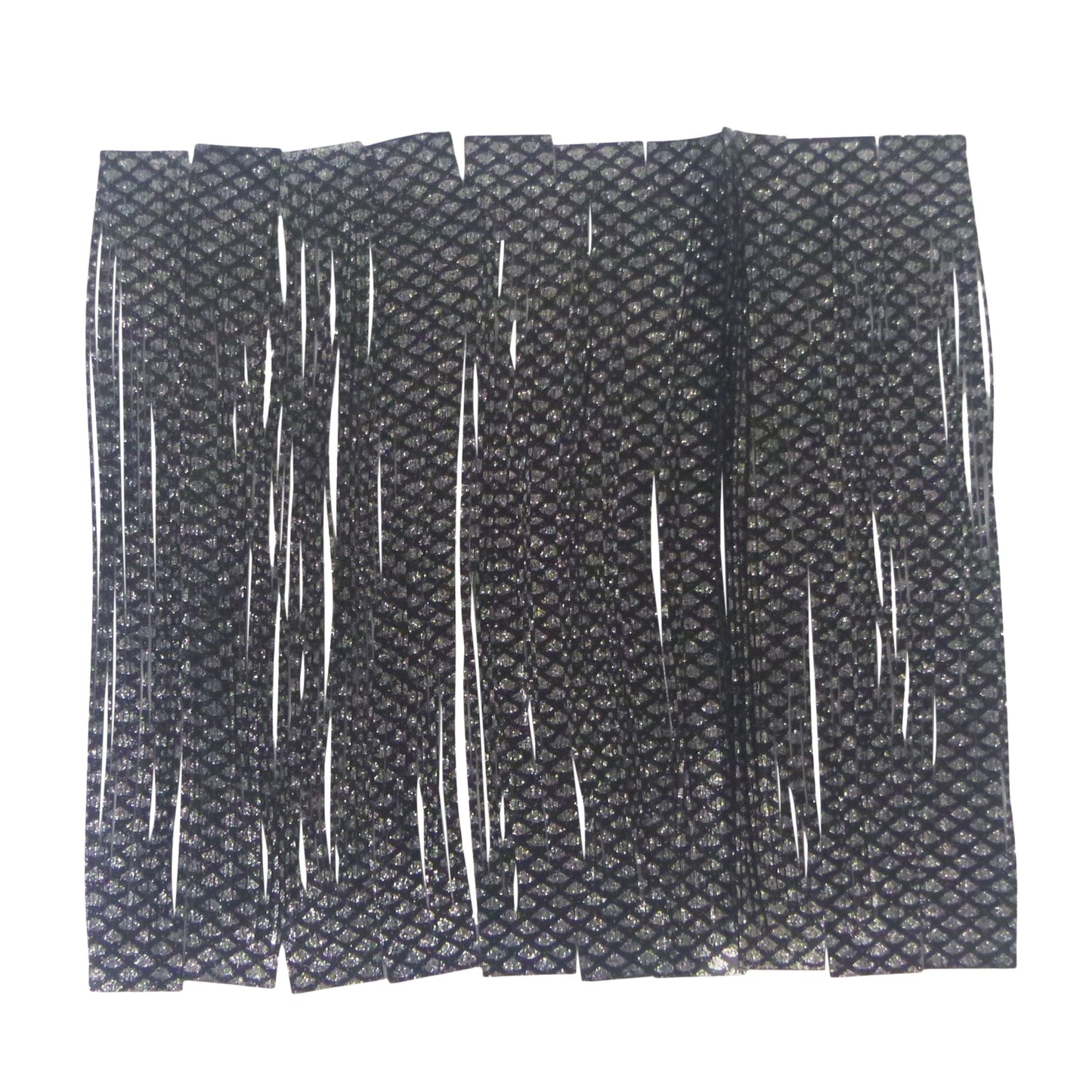 Artizan 22 strand silicon skirt, Natural Black Silver, Pack of 20 V658-93MC000022004