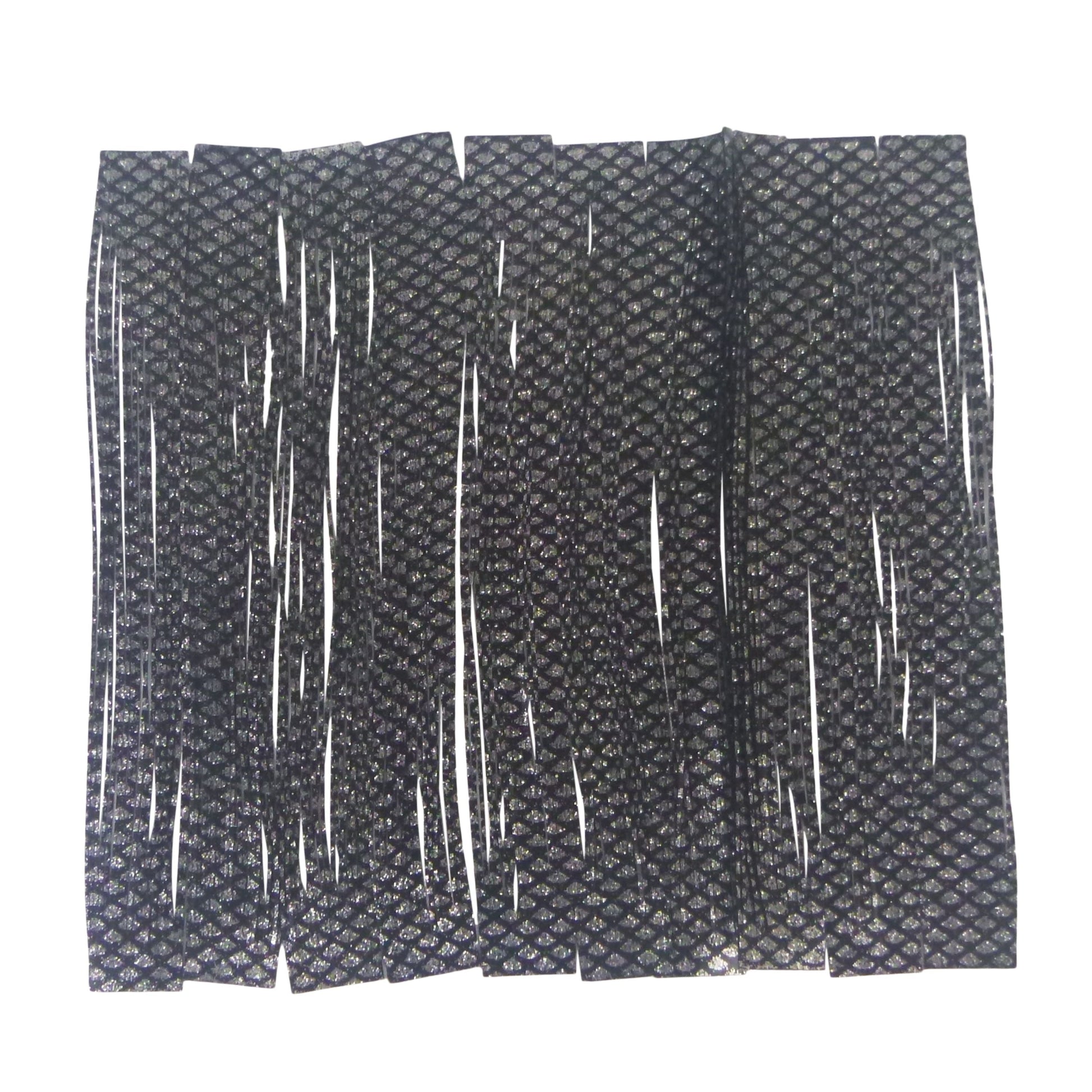 Artizan 22 strand silicon skirt, Natural Black Silver, Pack of 20 V658-93MC000022004