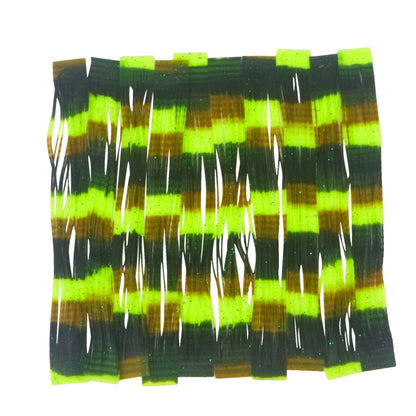 Artizan 22 strand silicon skirt, Green Ripple, Pack of 20 V658-93MC000022007