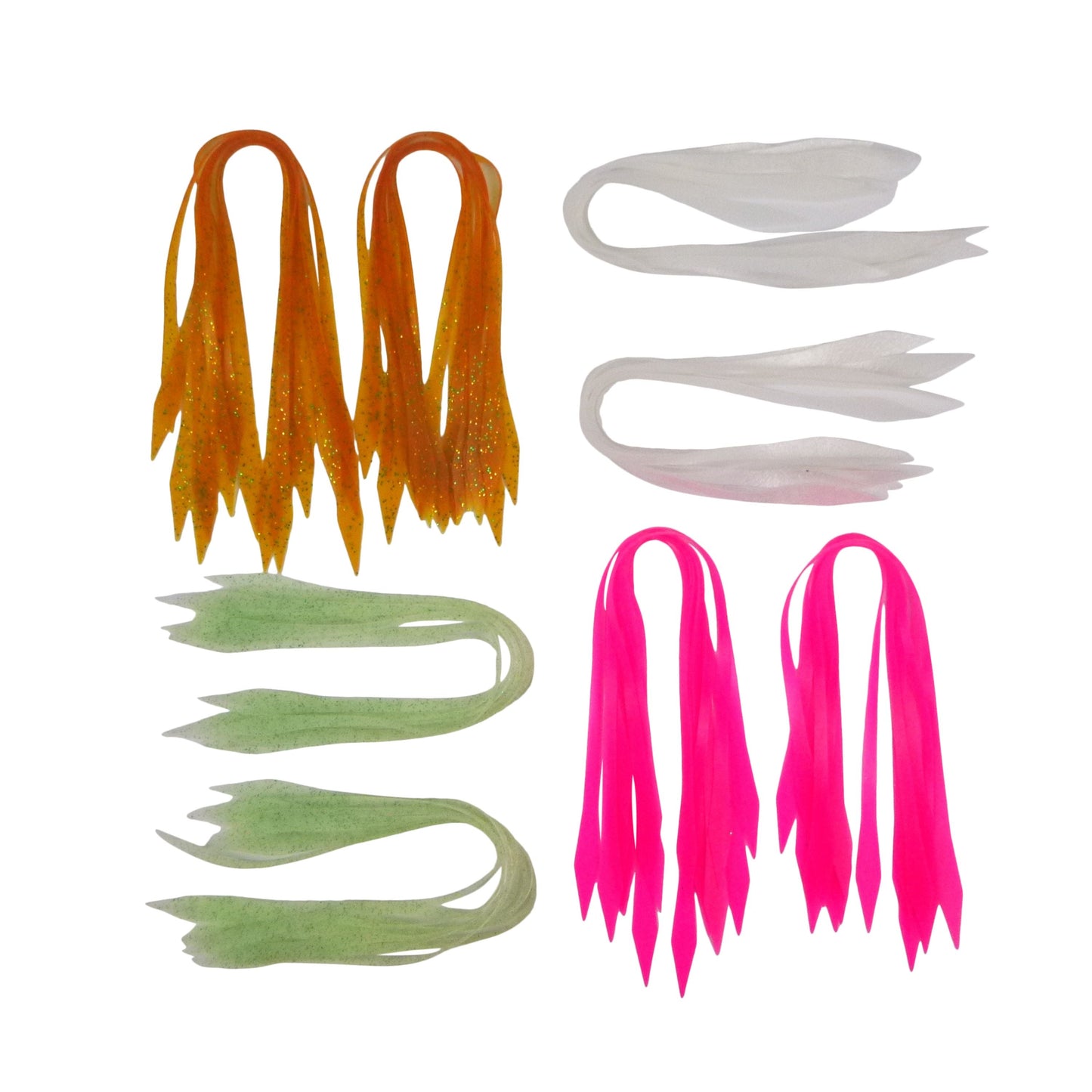 Artizan Silicon Lure Tails, Hot Pink, Pack of 20 V658-93MC000022010
