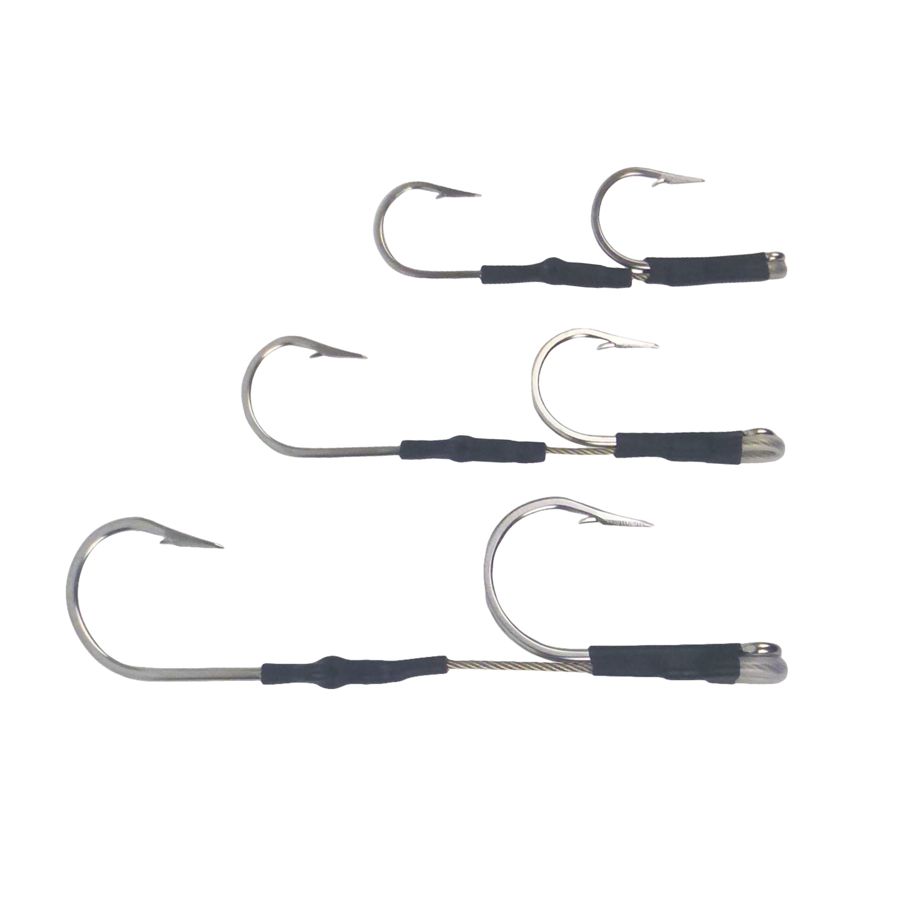 Swimerz Jigging & Trolling Hooks, Inline Double, 10/0, Qty 3 V658-93MC000022203