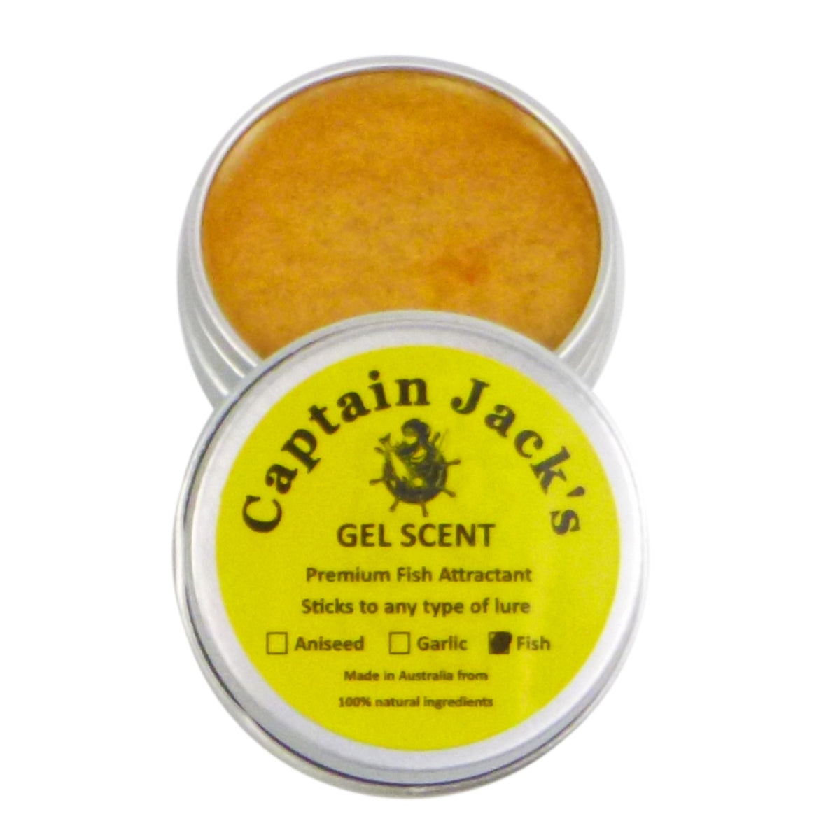 Captain Jack's Gel Scent - Fish, 15 gm Tin V658-93MC000030001
