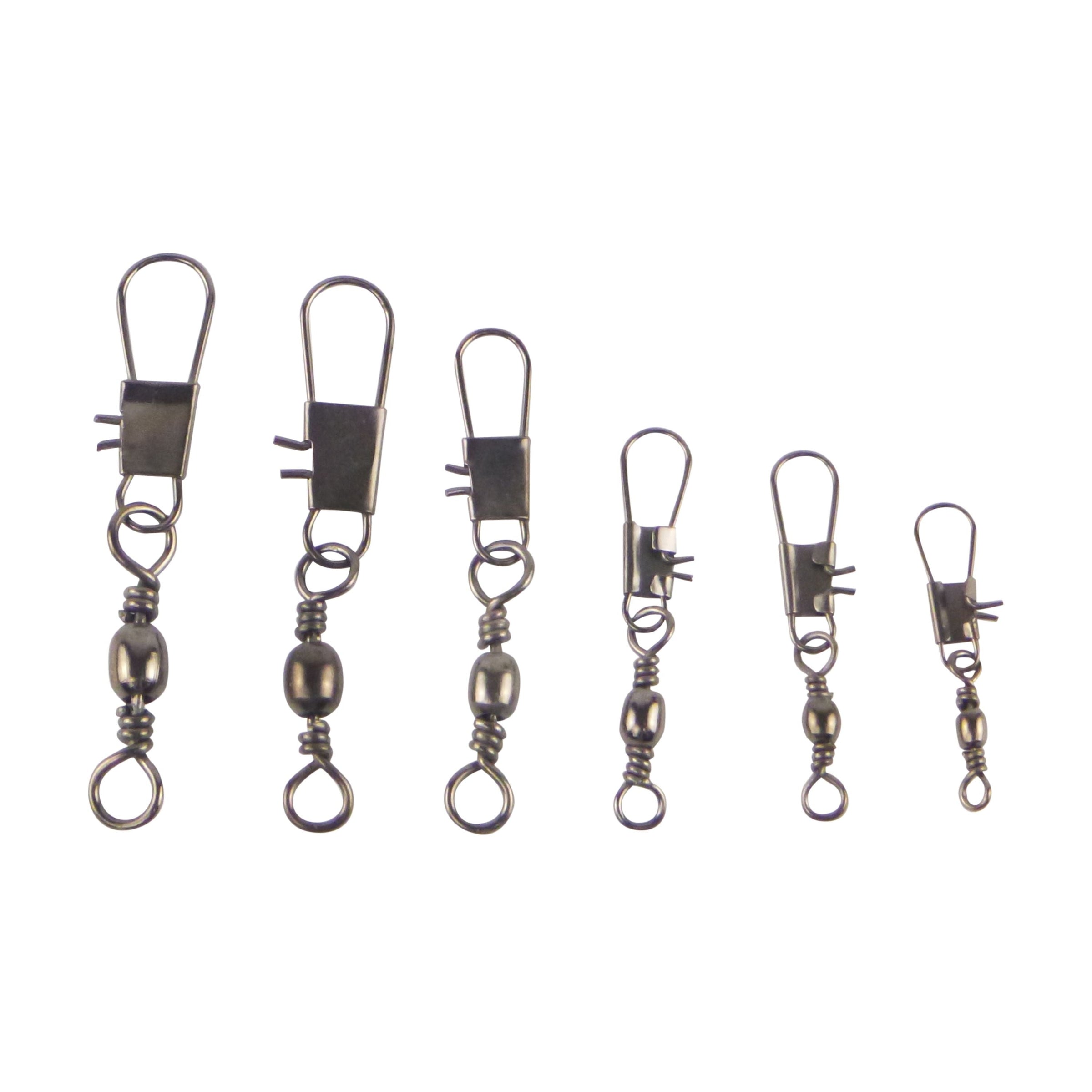 Swimerz Barrel Swivel w Interlock Snap, Size 6, 20 pack V658-93MC000040060