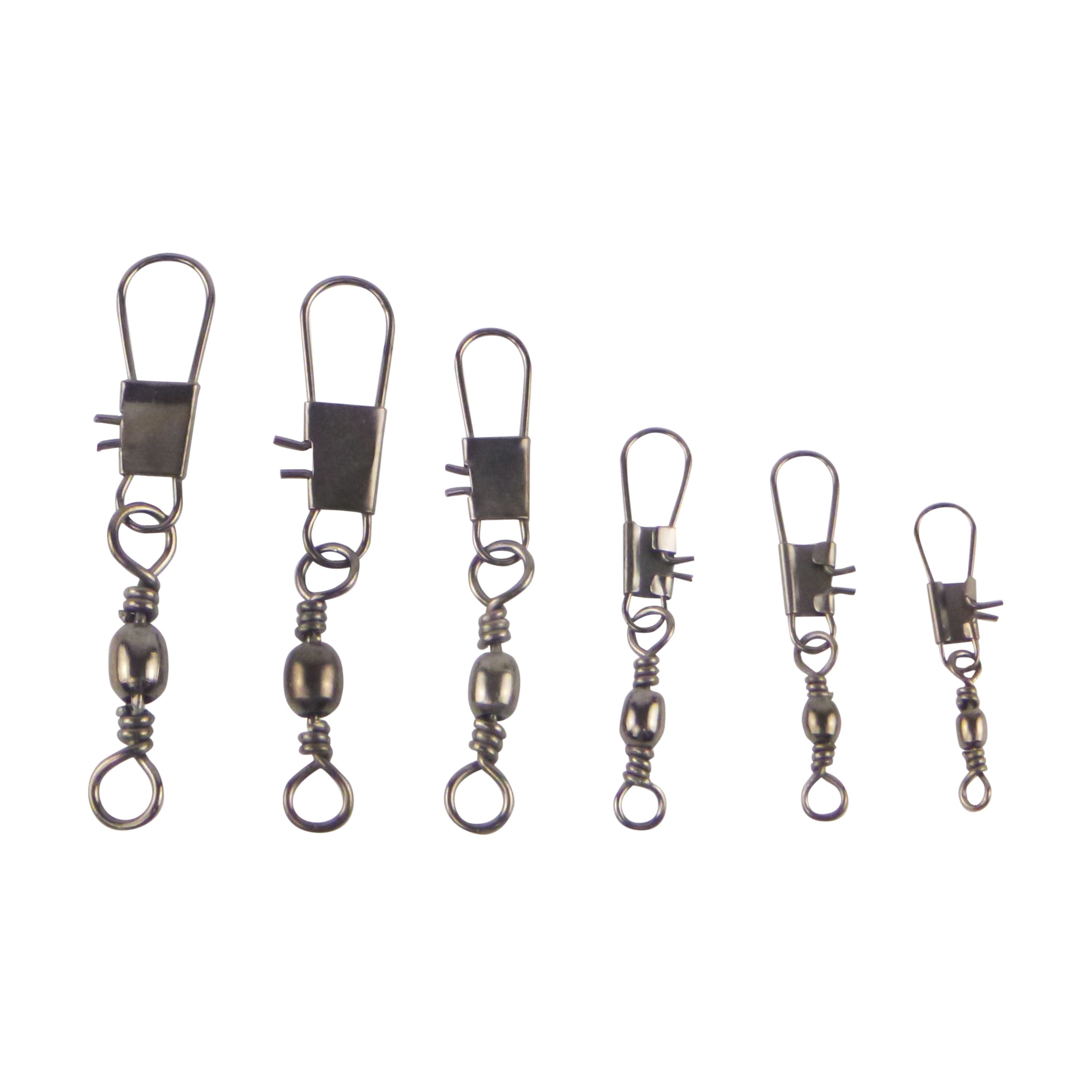 Swimerz Barrel Swivel w Interlock Snap, Size 6, 20 pack V658-93MC000040060