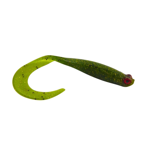 Swimerz 100 mm VTail Soft Plastic Lure, Green Glitter, 5 pack V658-93MC000051030