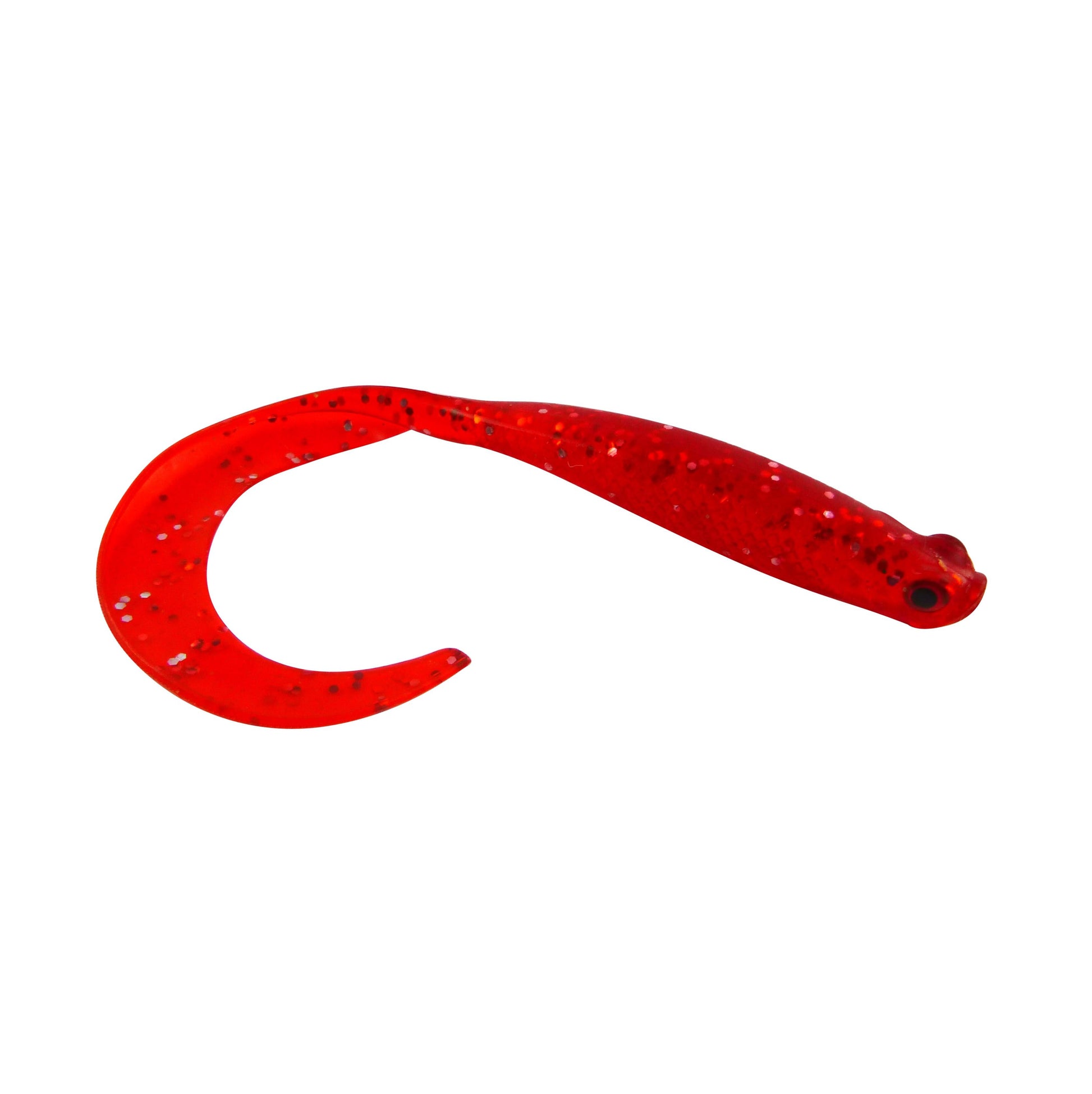 Swimerz 100 mm VTail Soft Plastic Lure, Red Glitter, 5 pack V658-93MC000051050