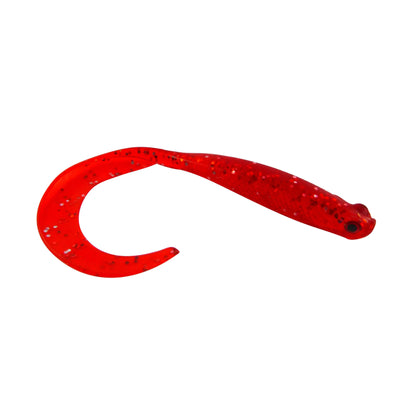 Swimerz 100 mm VTail Soft Plastic Lure, Red Glitter, 5 pack V658-93MC000051050