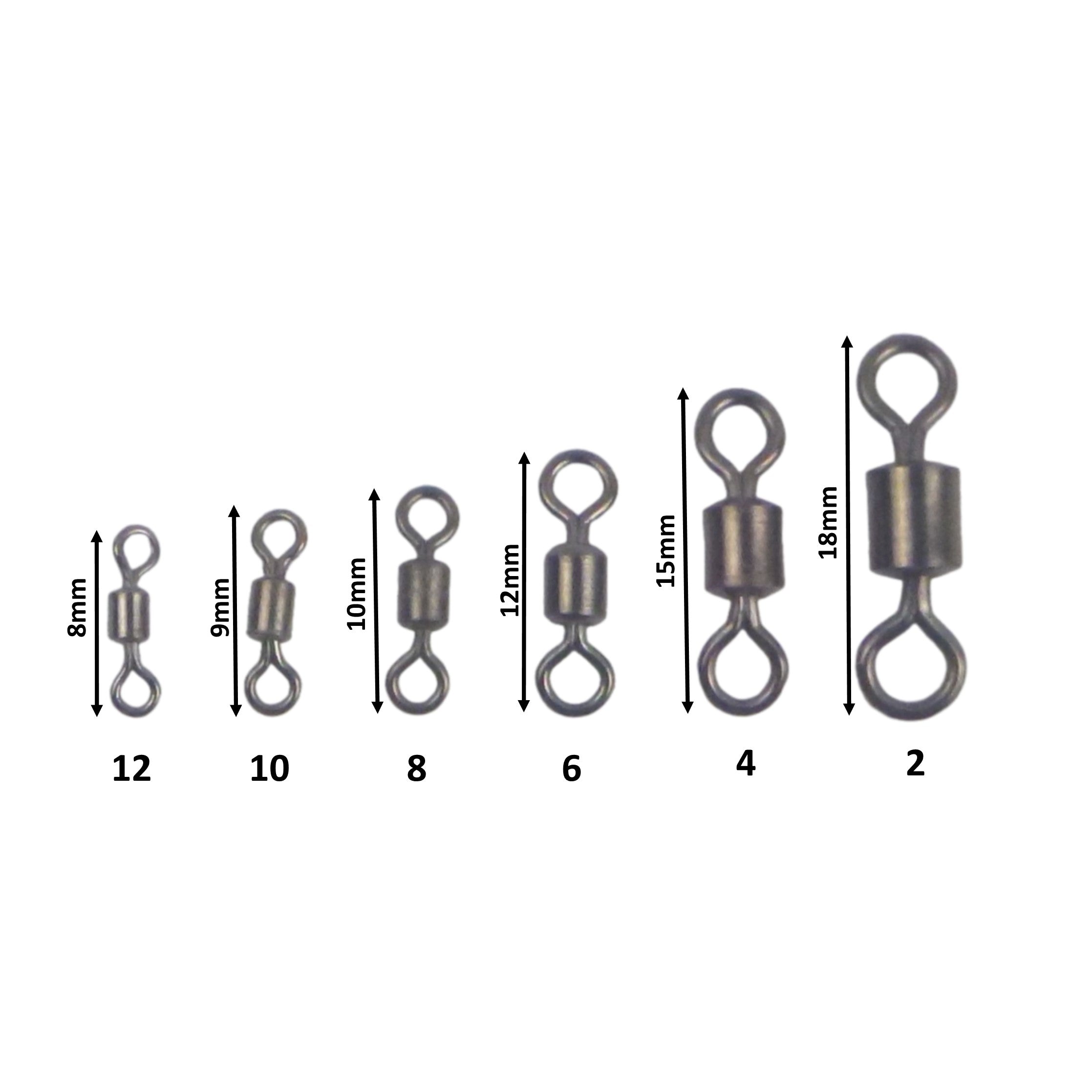 Swimerz Rolling Swivels, Size 12, 25 pack V658-93MC000092060