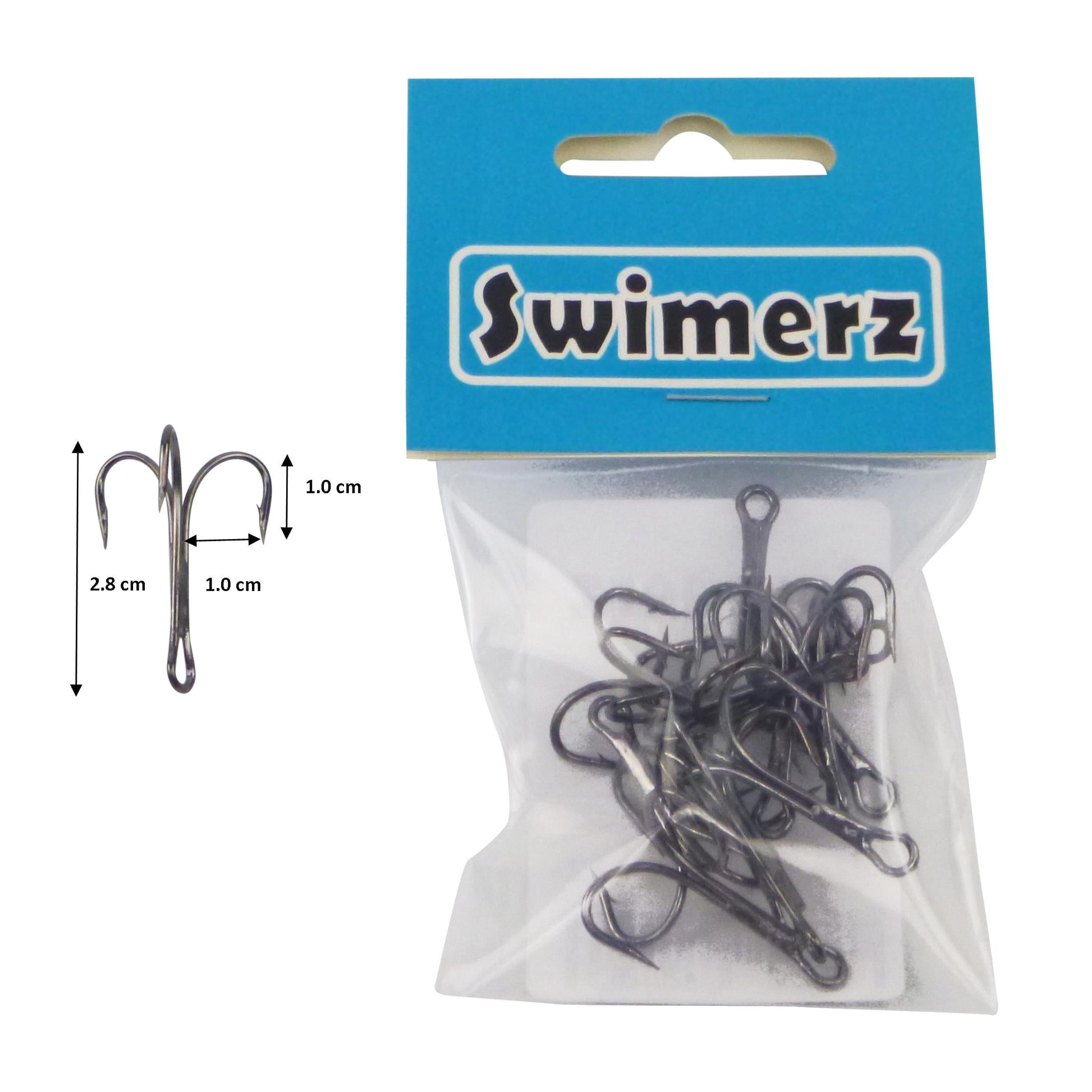 Swimerz Striker Trebles Size 2, 12 pack V658-93MC000101101