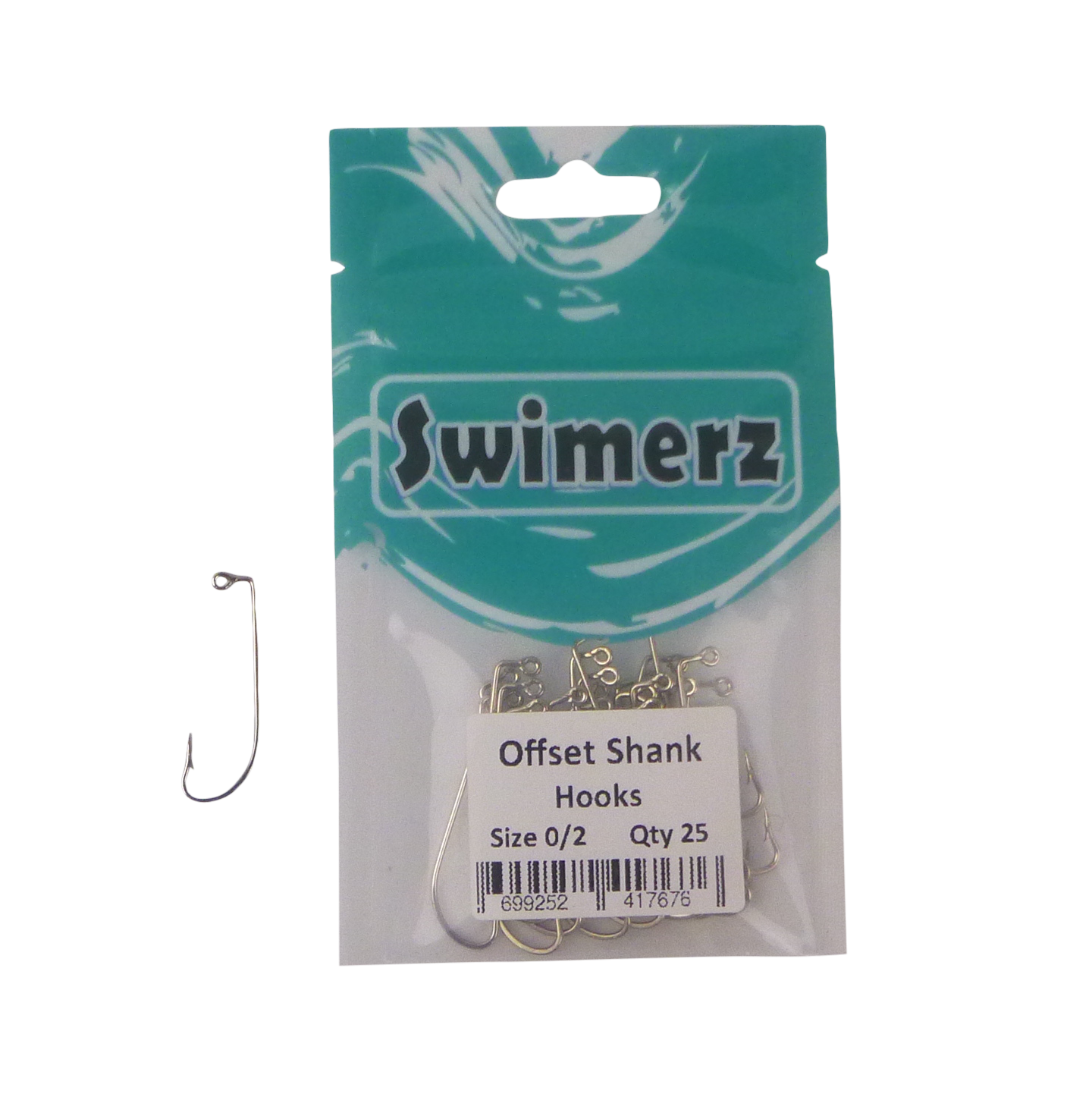 Swimerz 0/2 Offset Shank Jig Hook 25 Pack V658-93MC000103021