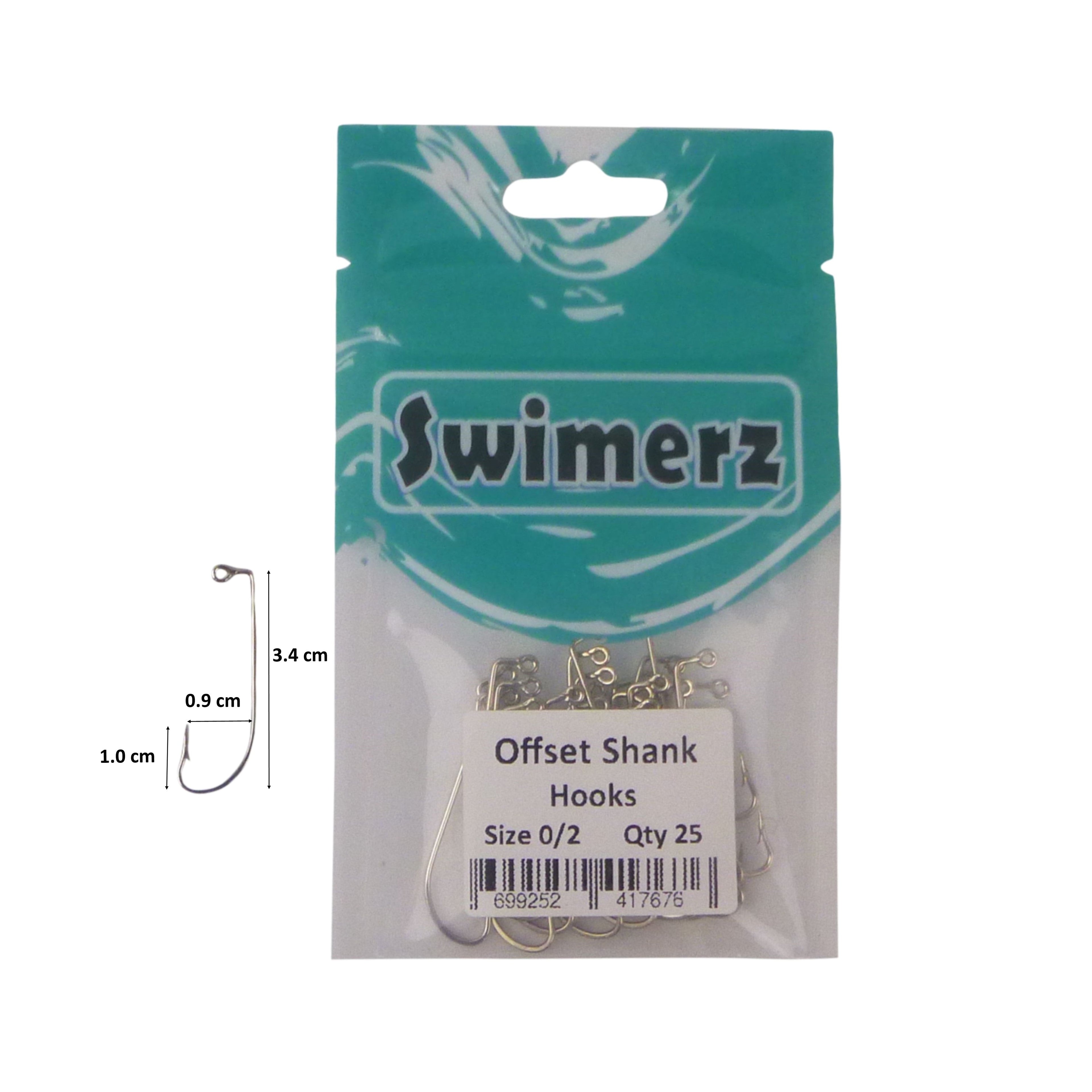 Swimerz 0/2 Offset Shank Jig Hook 25 Pack V658-93MC000103021