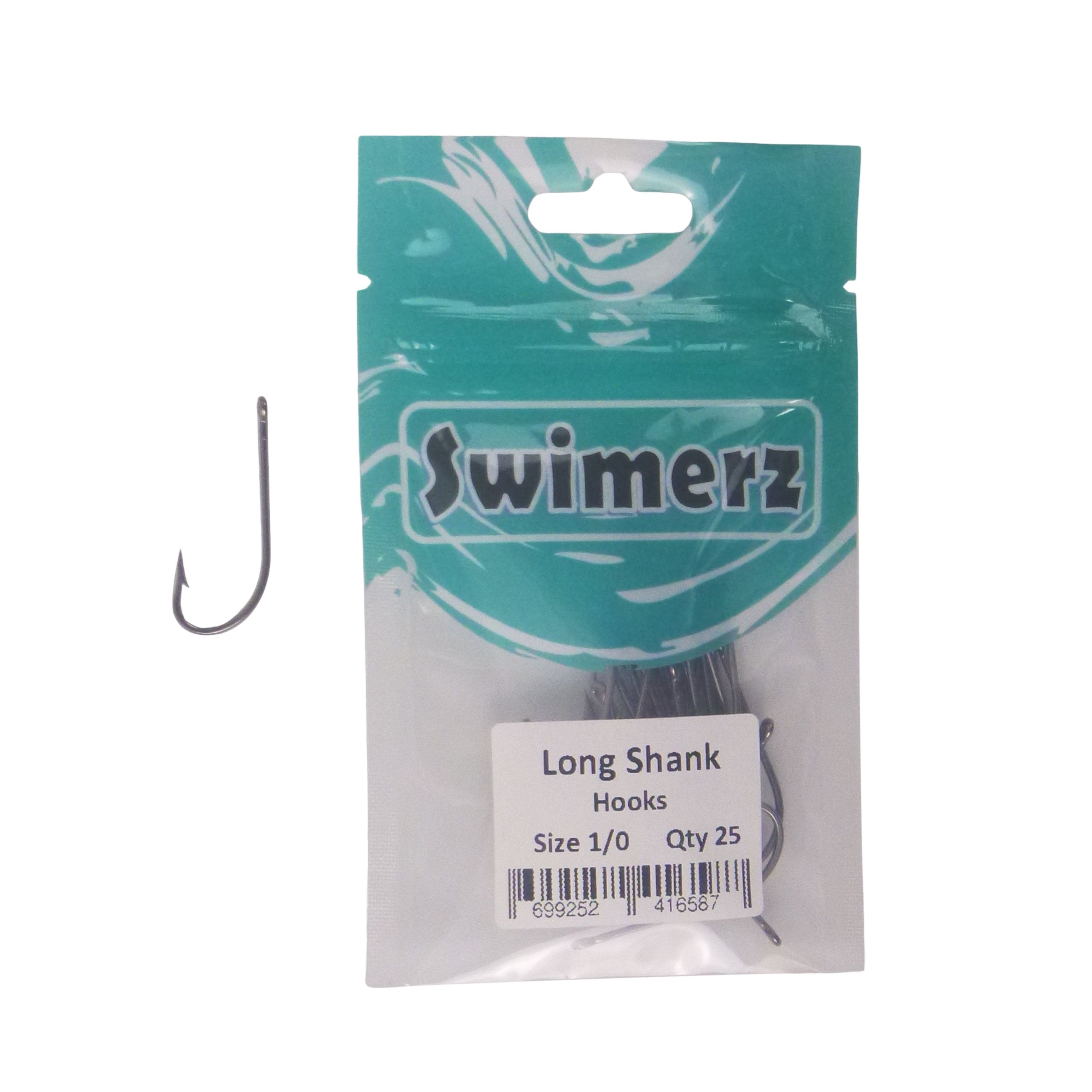 Swimerz 1/0 Long Shank Worm Hook 25 pack V658-93MC000104101