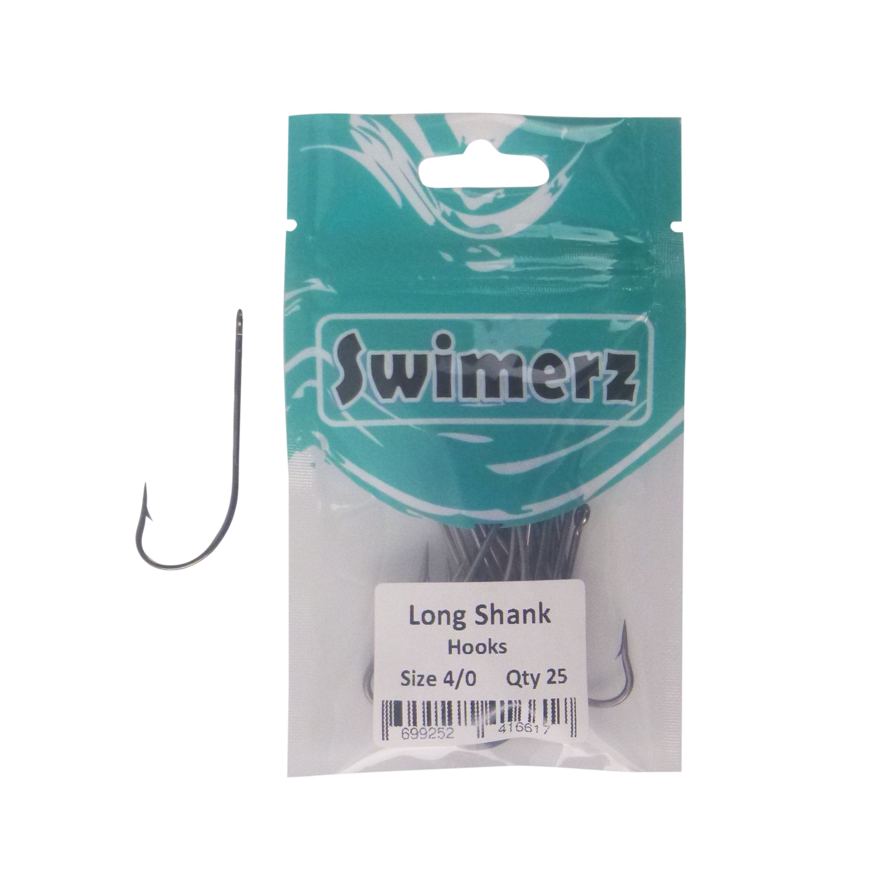 Swimerz 4/0 Long Shank Worm Hook 25 Pack V658-93MC000104404