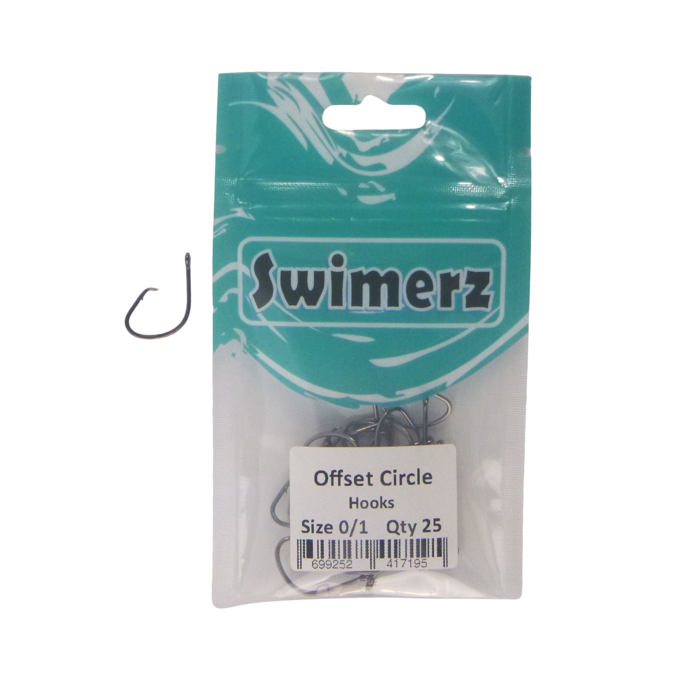 Swimerz 0/1 Offset Circle Hook 25 Pack V658-93MC000105210