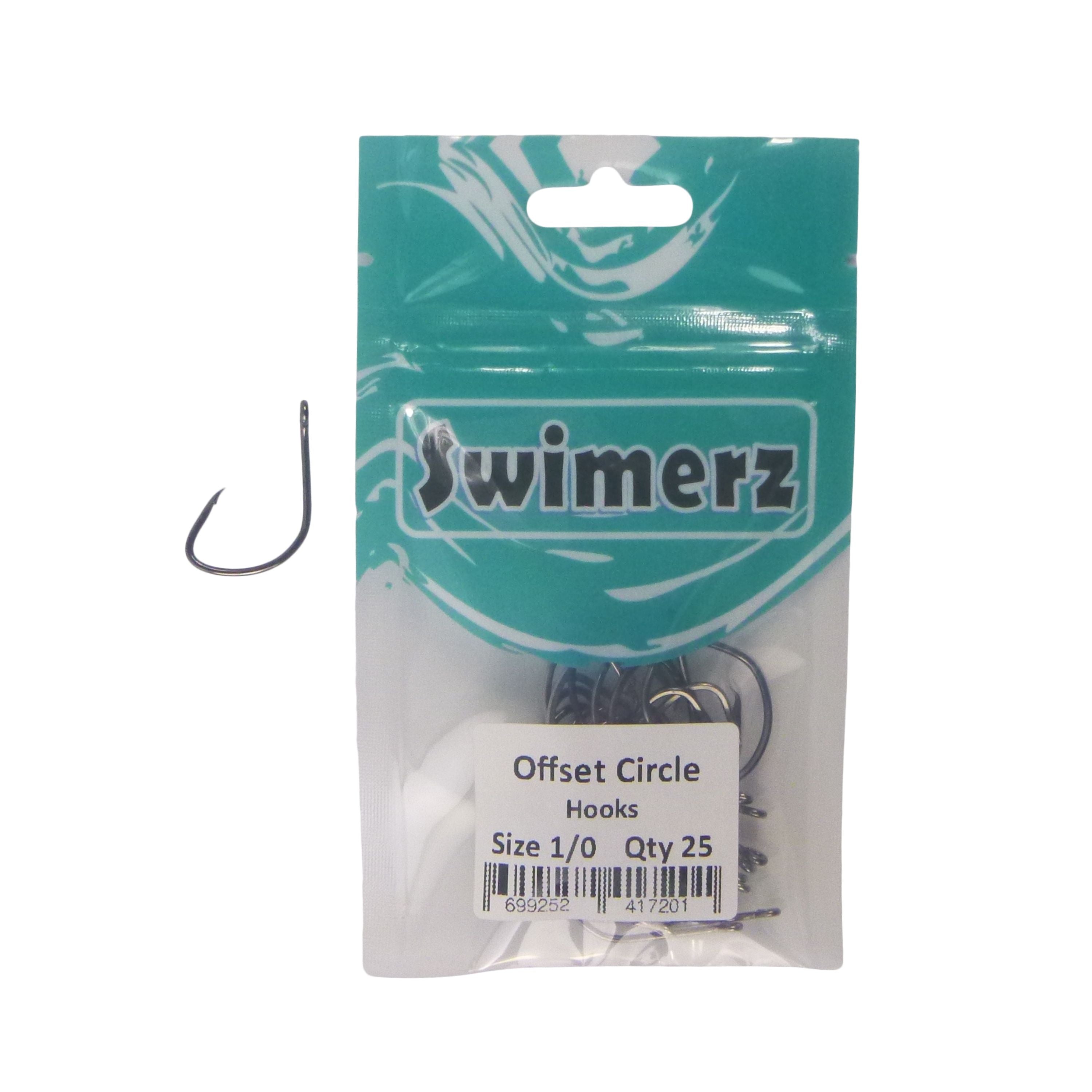 Swimerz 1/0 Offset Circle Hook 25 Pack V658-93MC000105220