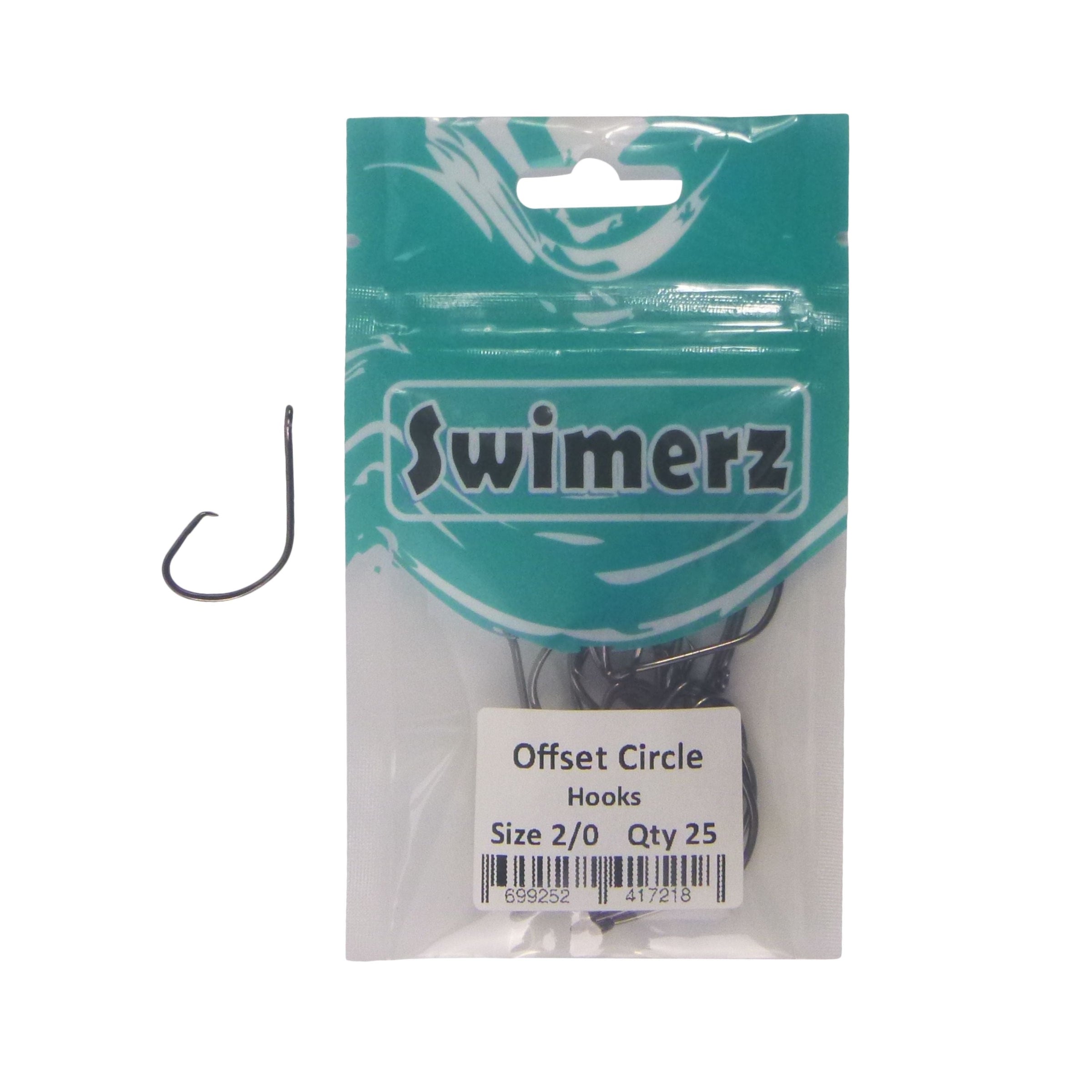 Swimerz 2/0 Offset Circle Hook 25 Pack V658-93MC000105230