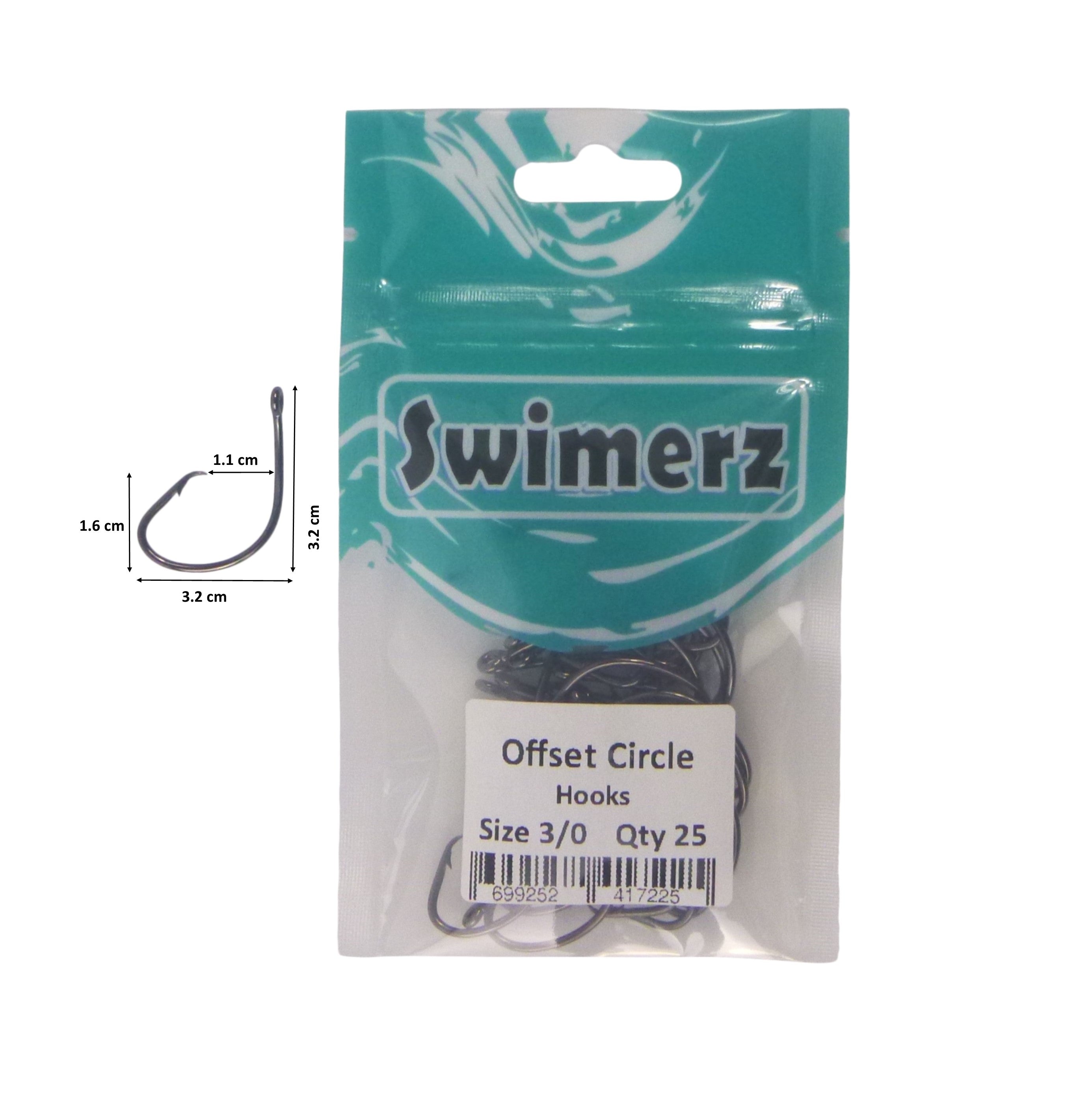 Swimerz 3/0 Offset Circle Hook 25 pack V658-93MC000105240