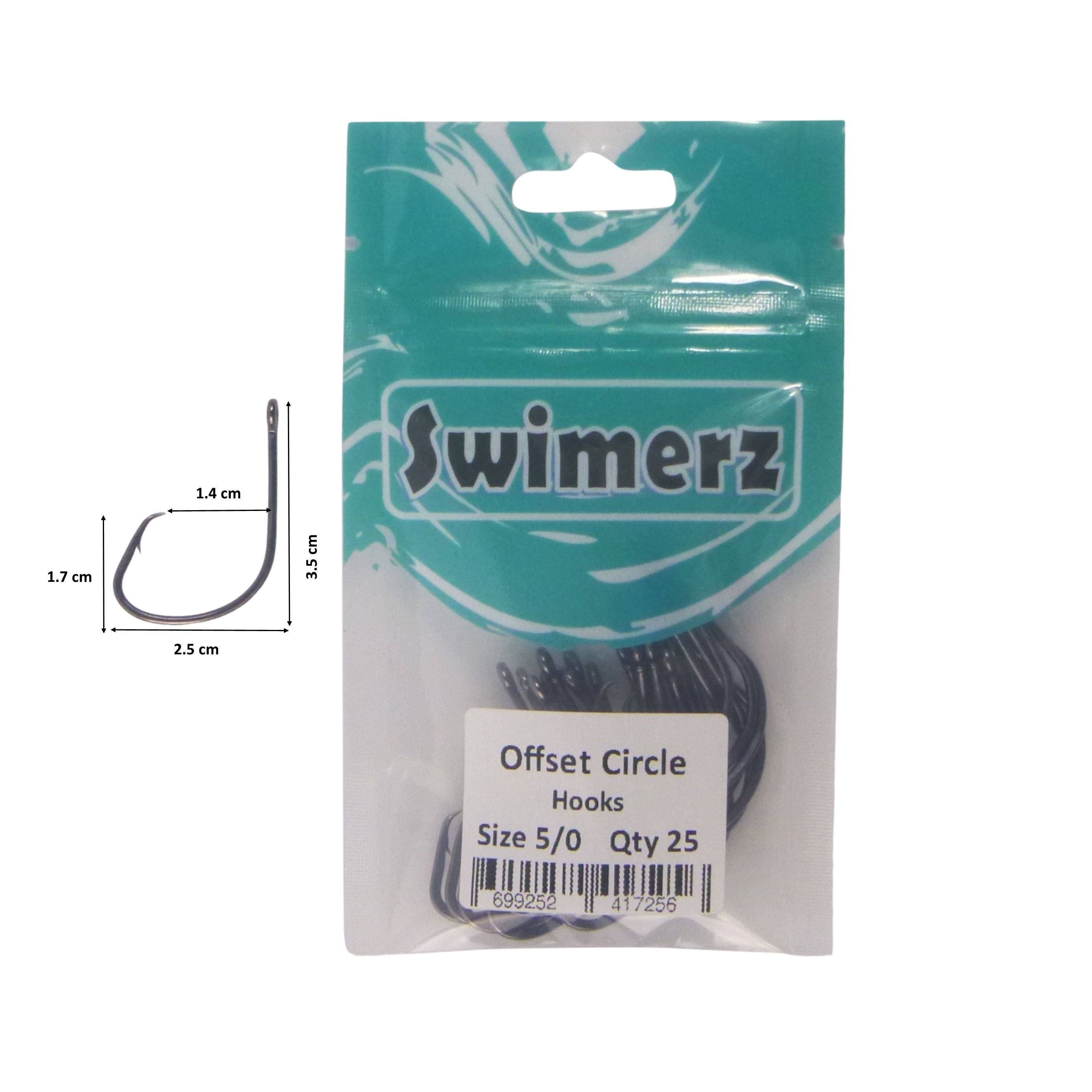 Swimerz 5/0 Offset Circle Hook 25 pack V658-93MC000105260