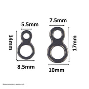 Swimerz 180kg Solid Double Rings, 14mm, 20 pack V658-93MC000130101