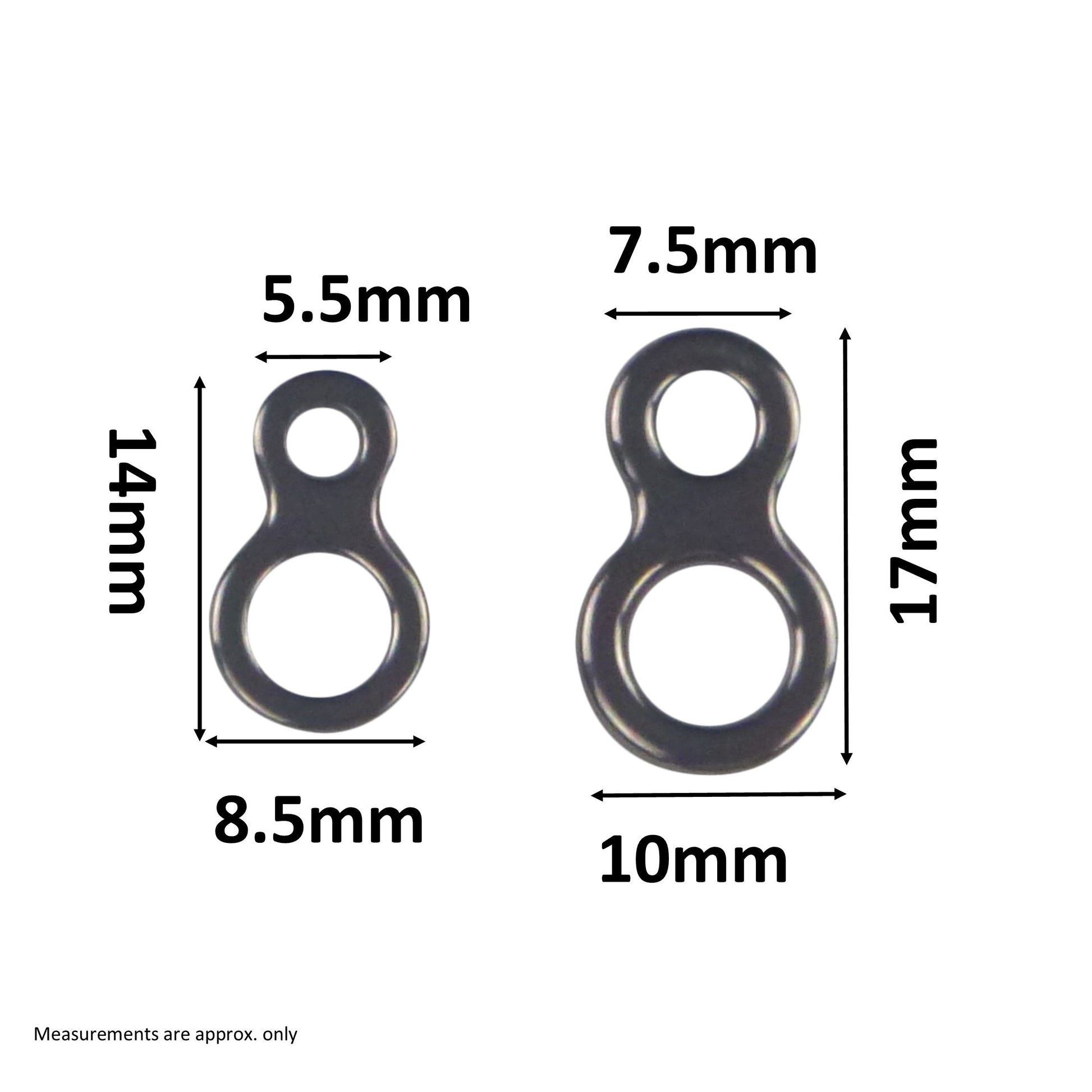 Swimerz 180kg Solid Double Rings, 14mm, 20 pack V658-93MC000130101