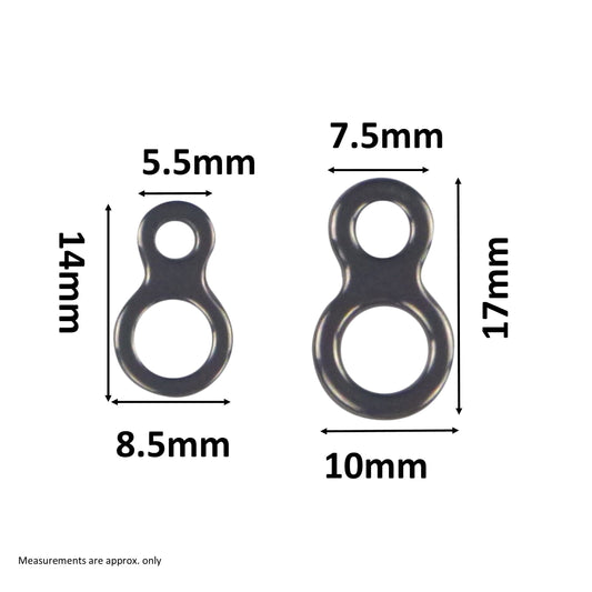 Swimerz 180kg Solid Double Rings, 14mm, 20 pack V658-93MC000130101