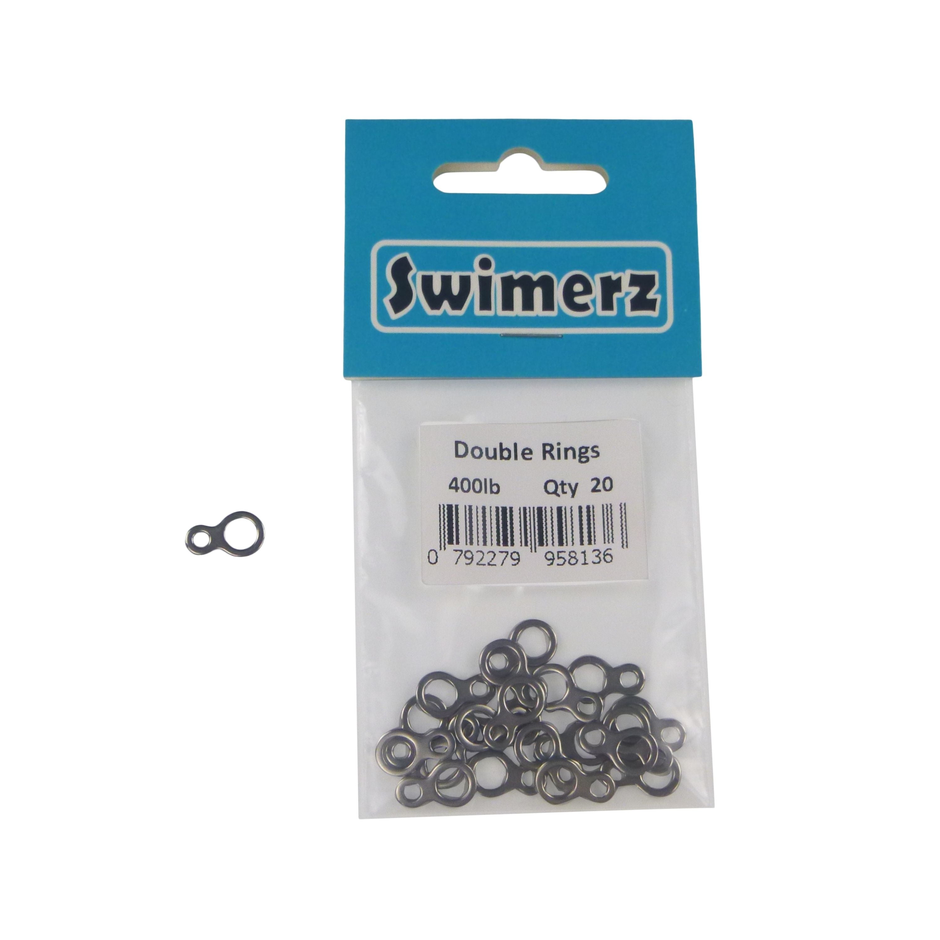Swimerz 180kg Solid Double Rings, 14mm, 20 pack V658-93MC000130101