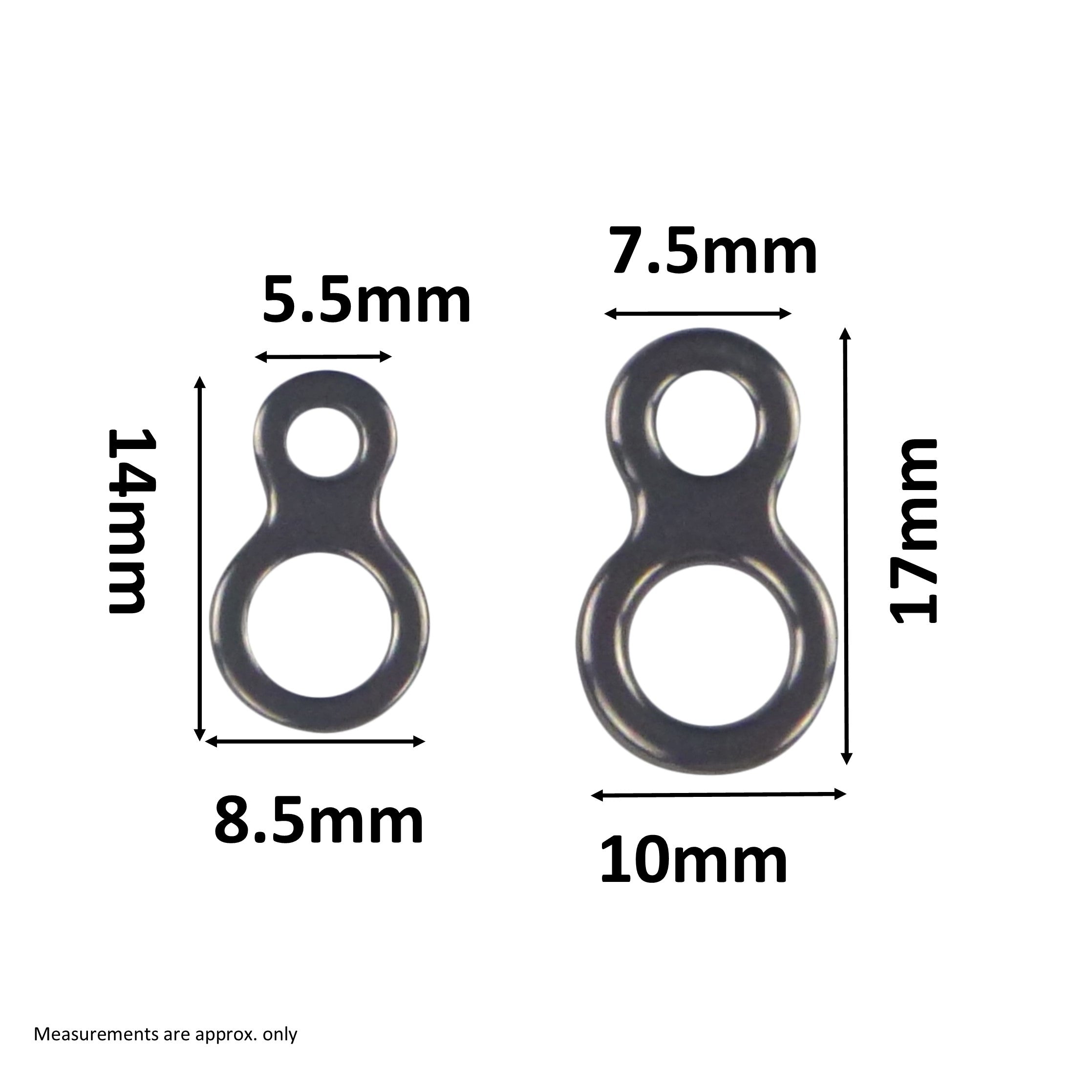 Swimerz 225kg Solid Double Rings, 17mm, 20 pack V658-93MC000130102