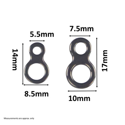 Swimerz 225kg Solid Double Rings, 17mm, 20 pack V658-93MC000130102