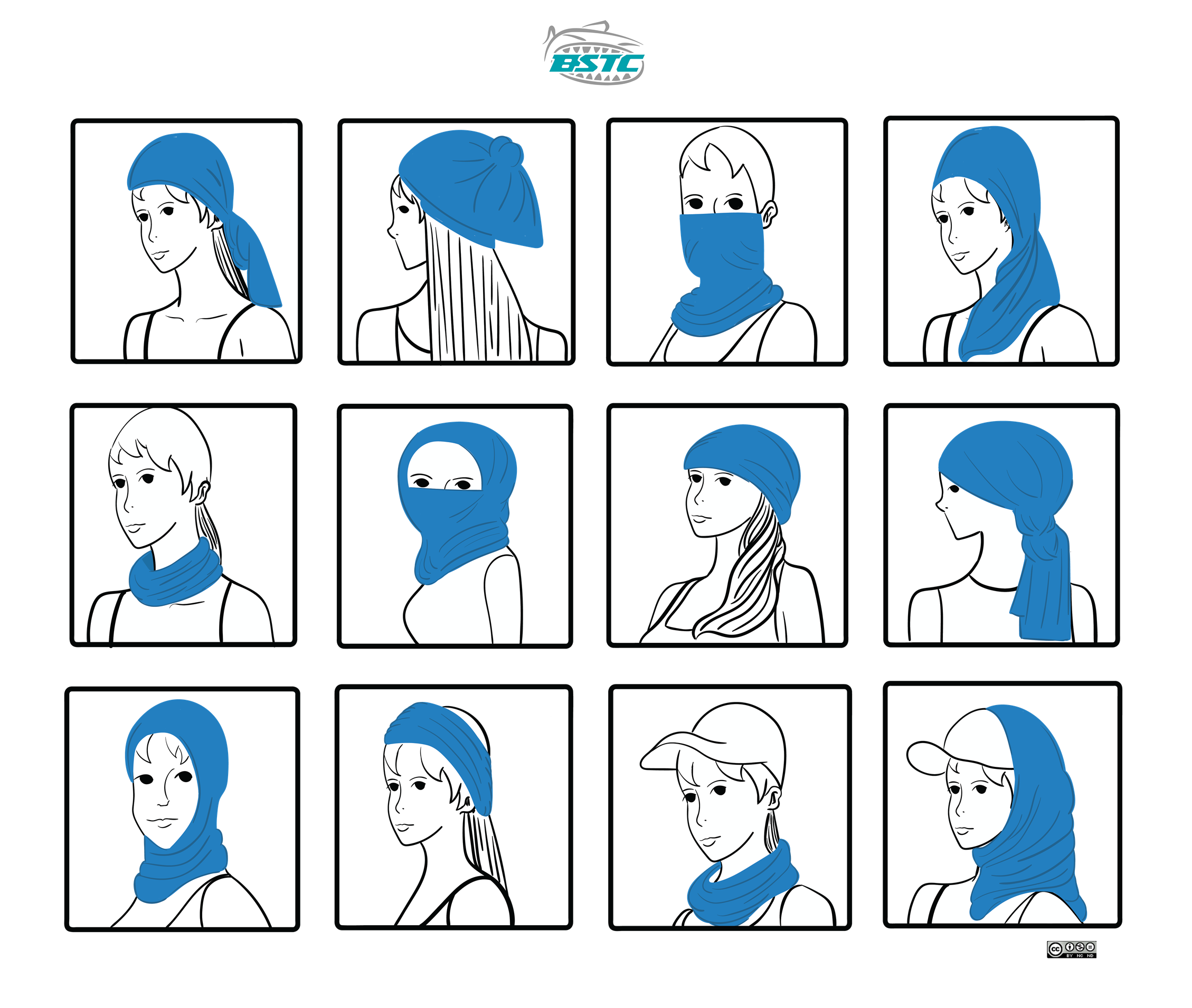 BSTC Head Socks, Camo Bush Green