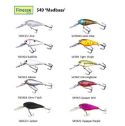 Finesse 'Madbass' Tiger Stripe, 85mm Deep Diving Crankbait