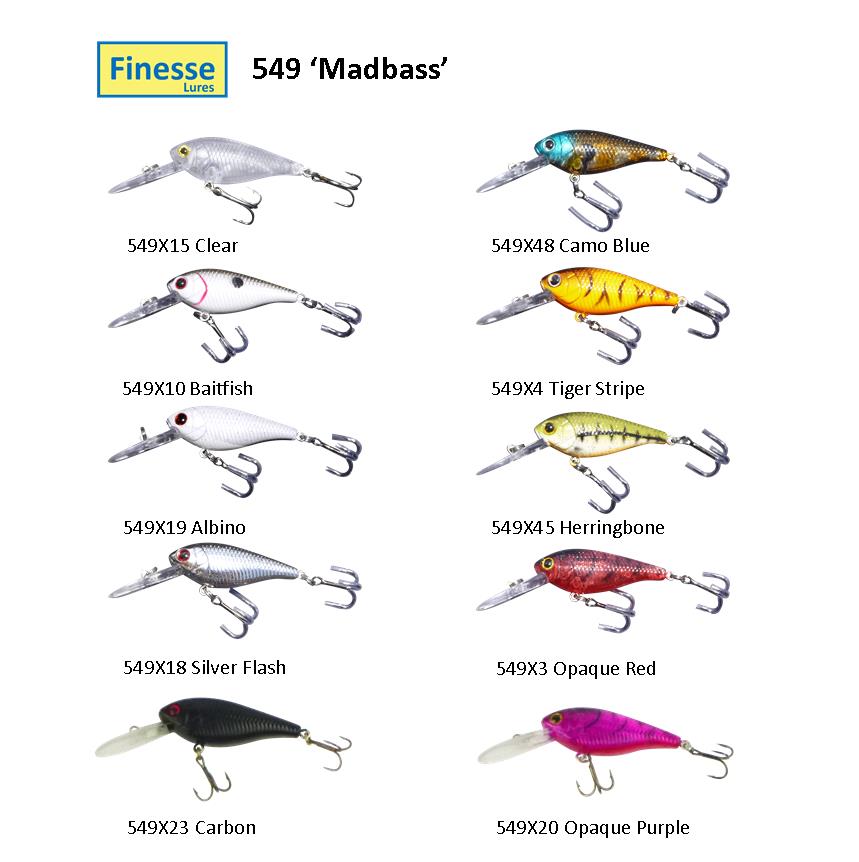 Finesse 'Madbass' Carbon, 85mm Deep Diving Crankbait