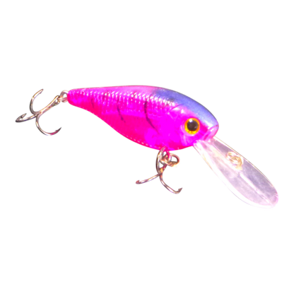 Finesse 'Madbass' Opaque Purple, 85mm Deep Diving Crankbait V658-93MC000140118