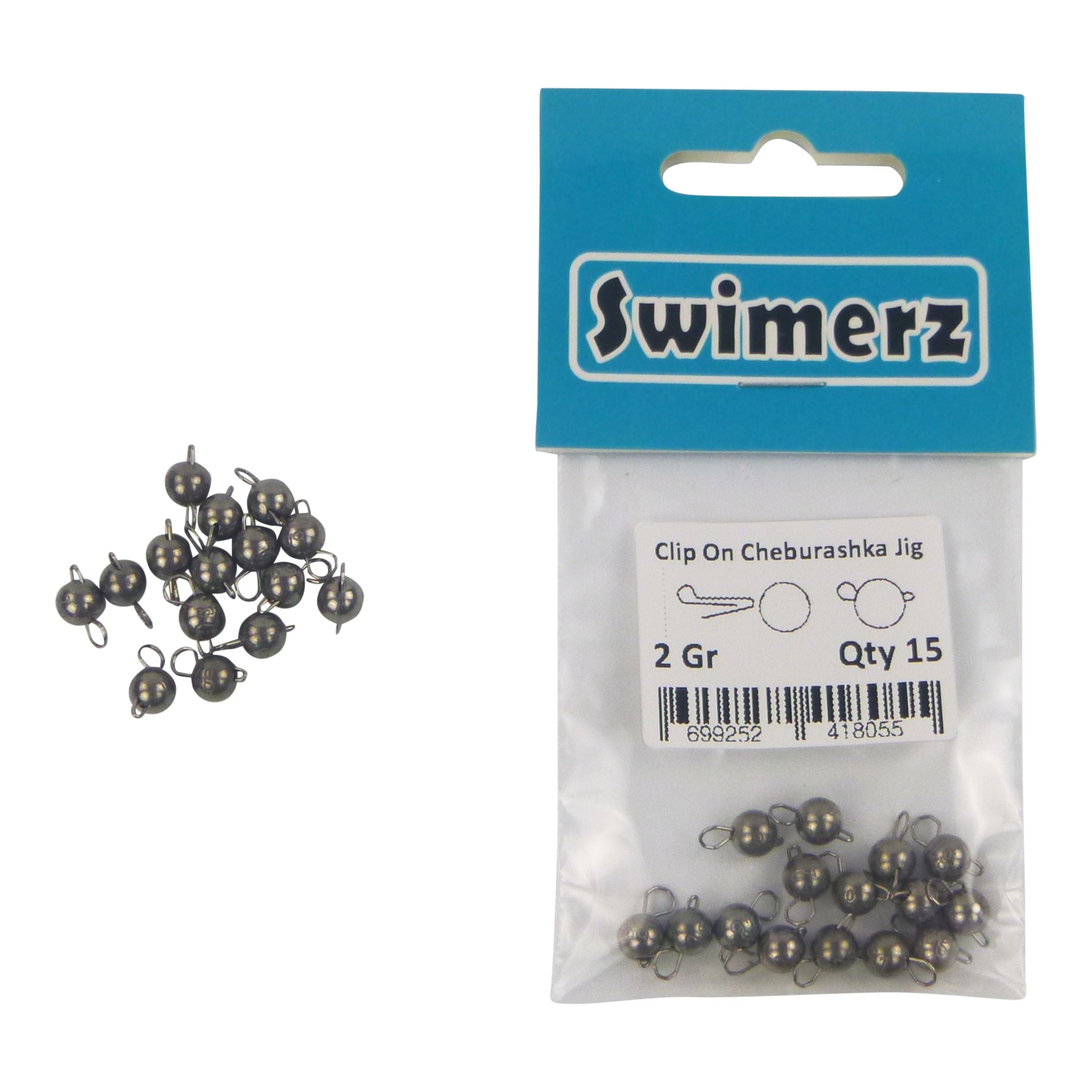 Swimerz 2 Gram Cheburashka Clip-On Jig Head 15 Pack V658-93MC000160208