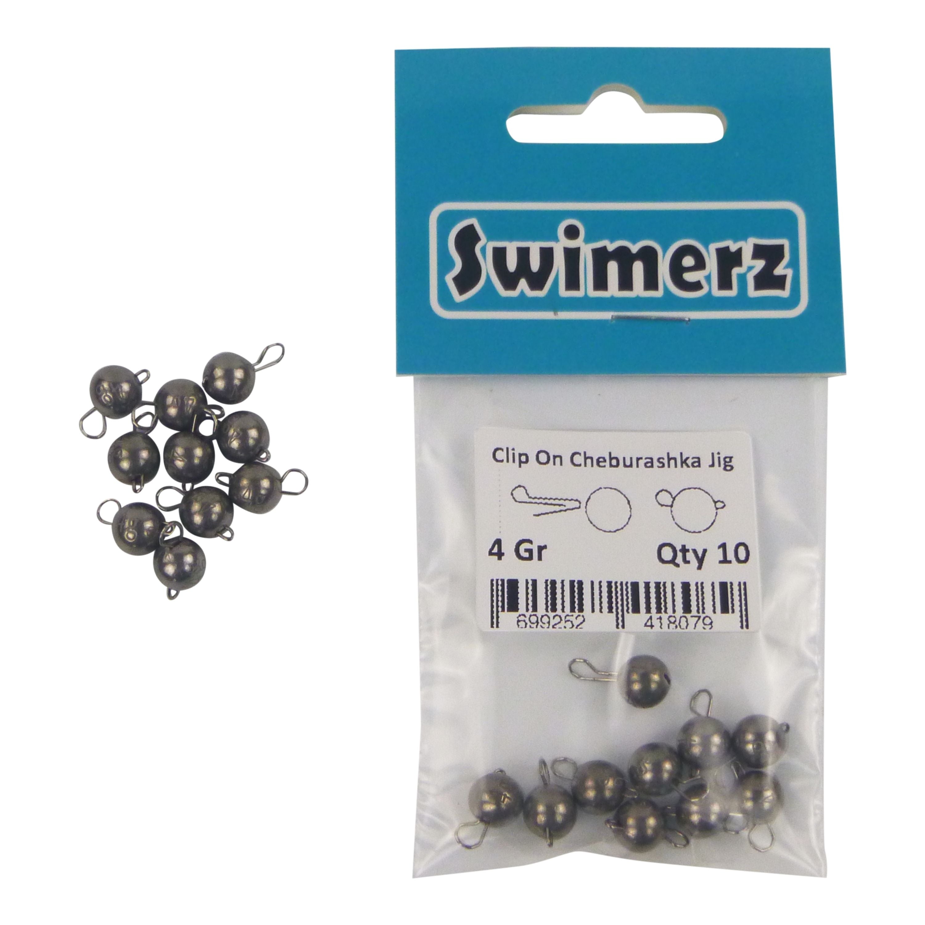 Swimerz 4 Gram Cheburashka Clip-On Jig Head 10 Pack V658-93MC000160214