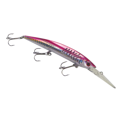 Finesse 'Flash Minnow' Magenta Silver, 150mm Deep Diving Lure V658-93MC000180166