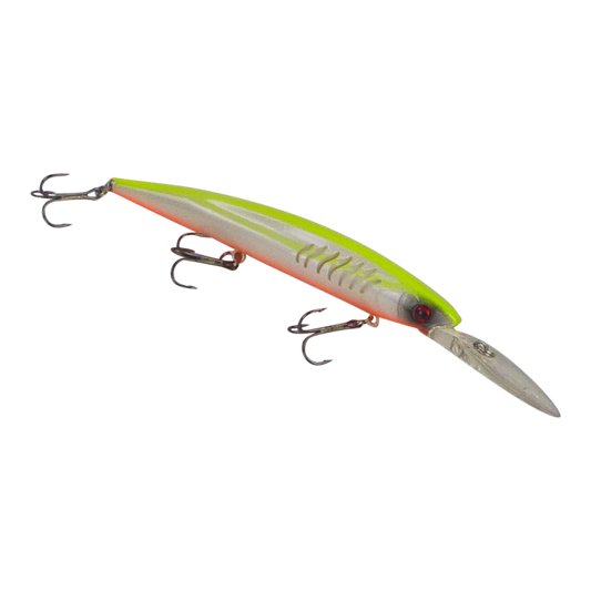 Finesse Flash Minnow, Lime Orange, 150mm Deep Diving Lure V658-93MC000180168