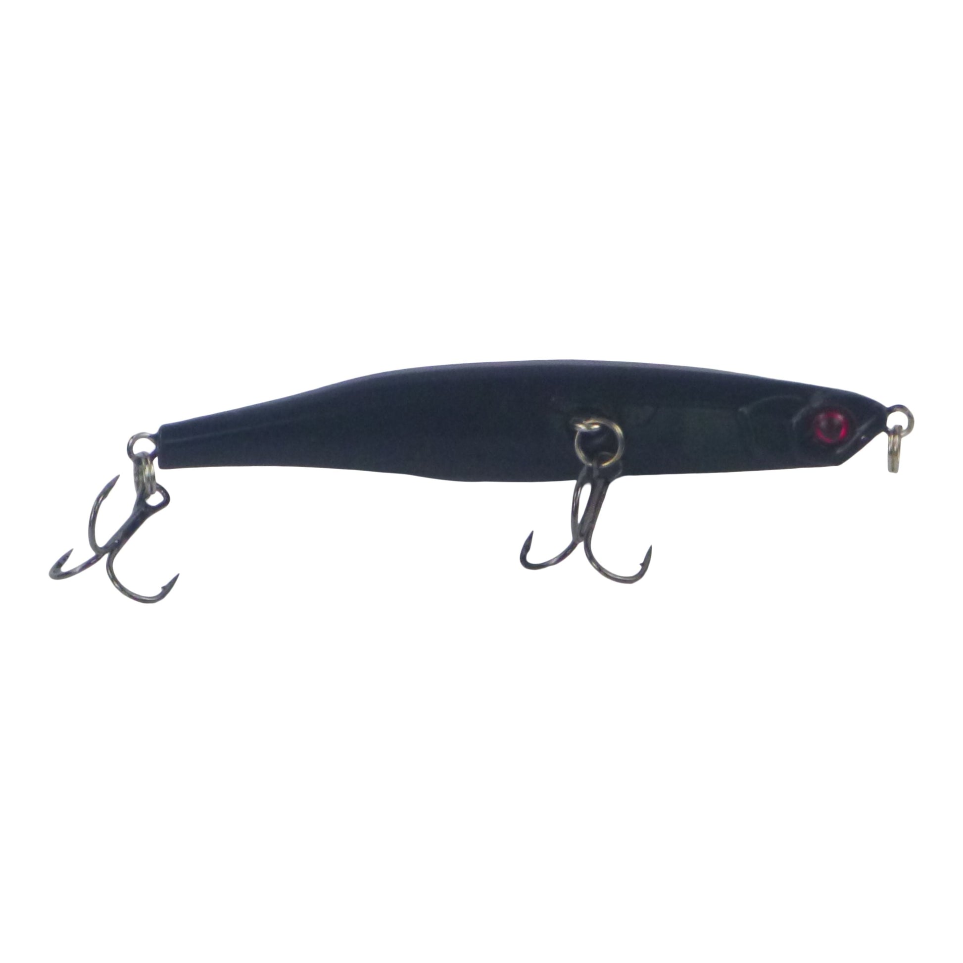 Toppu Mizzu Sidewinder Bent Minnow, 95mm, Carbon V658-93MC000180241