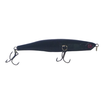Toppu Mizzu Sidewinder Bent Minnow, 95mm, Carbon V658-93MC000180241