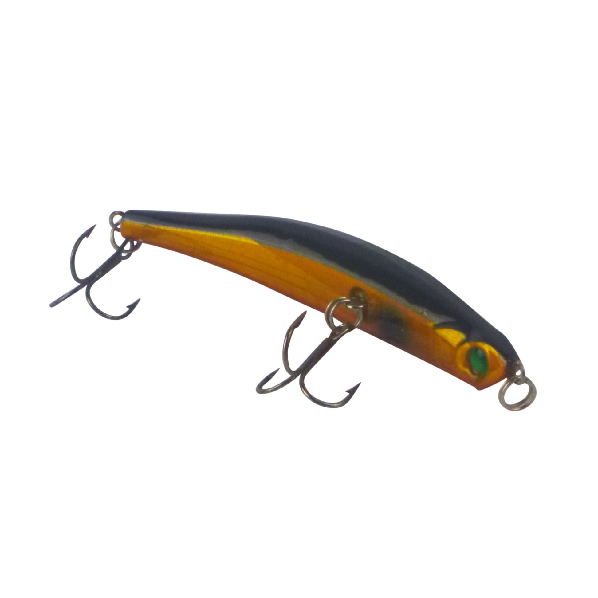 Toppu Mizzu Sidewinder Bent Minnow, 95mm, Gold Flare V658-93MC000180246