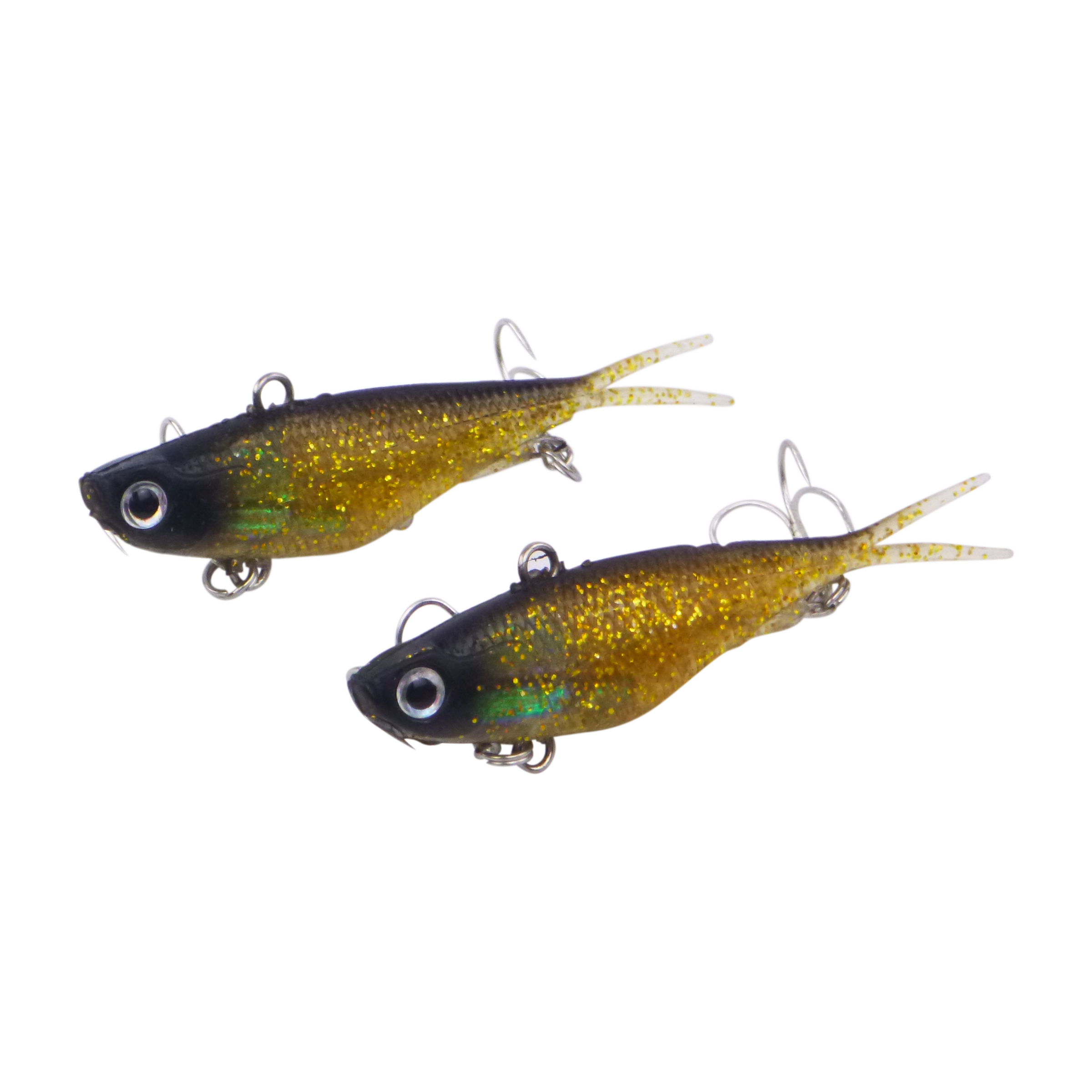 Swimerz 95mm Soft Vibe, Gold Glitter, 2 pack