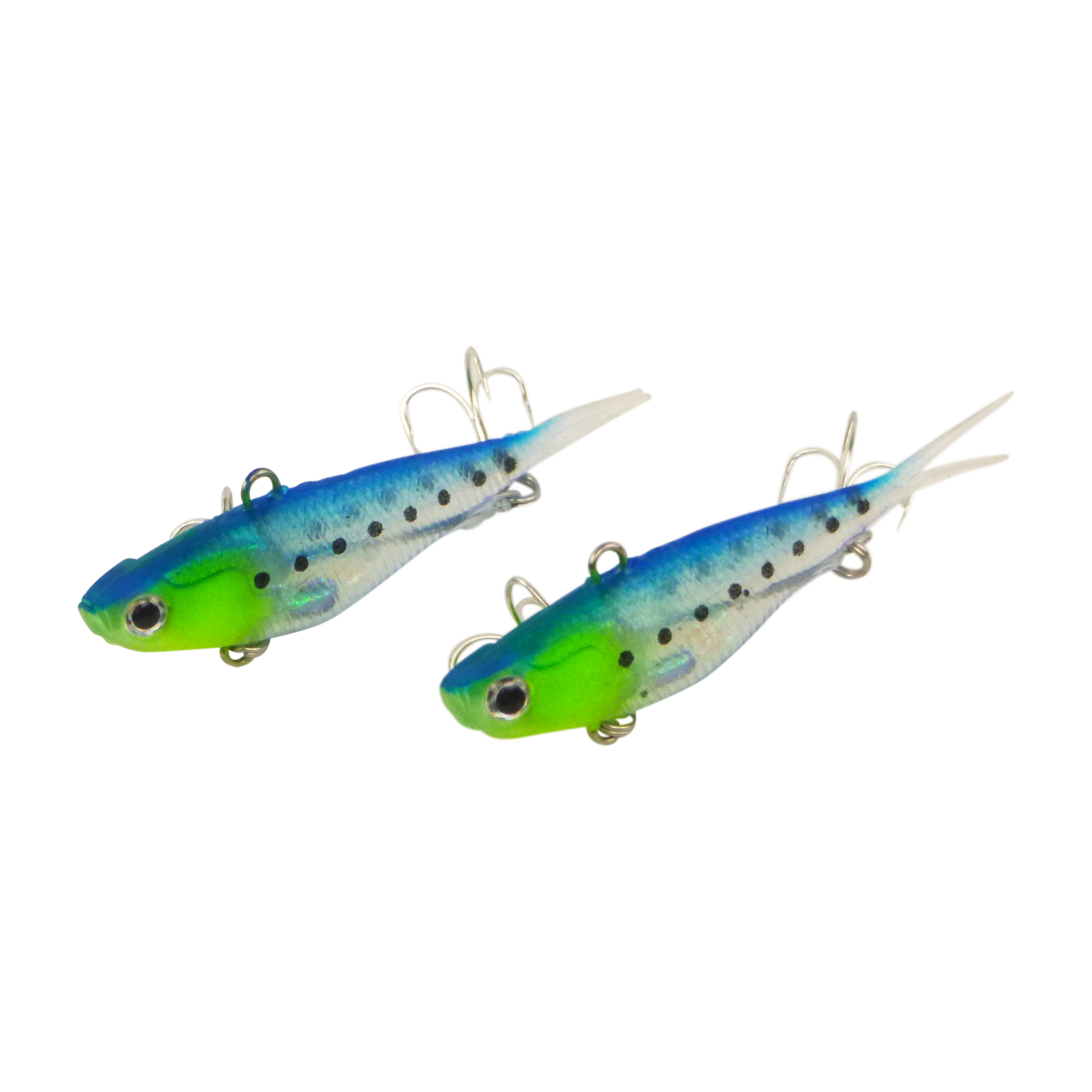Swimerz 95mm Soft Vibe, Blue Water, 2 pack V658-93MC000220017