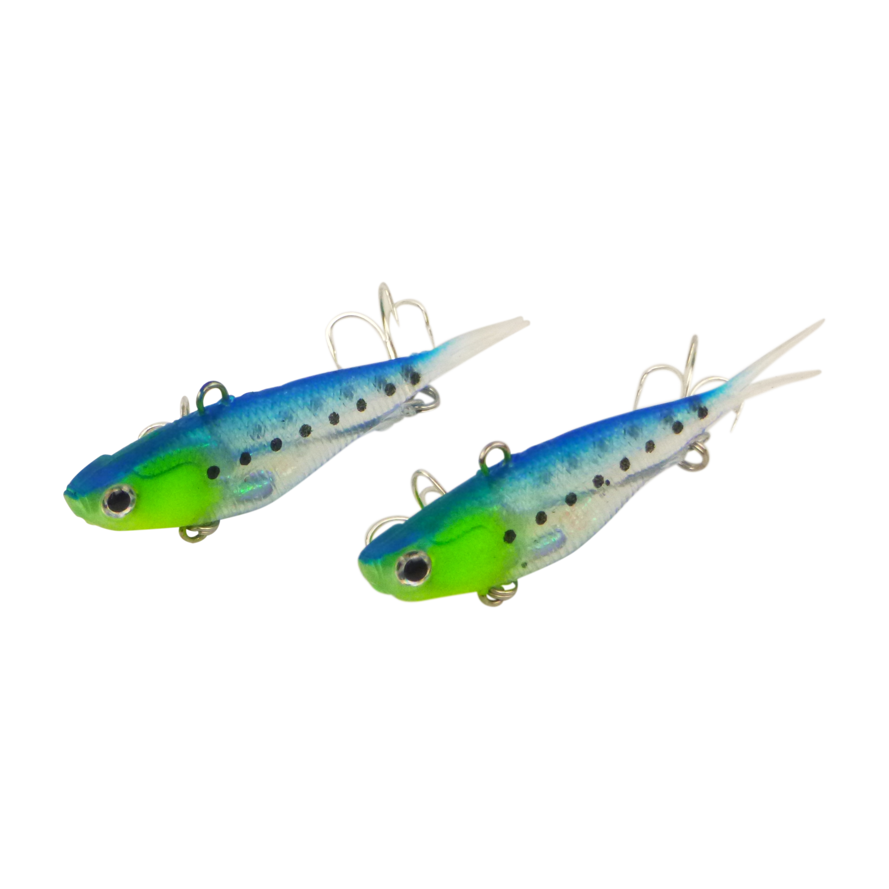 Swimerz 95mm Soft Vibe, Blue Water, 2 pack V658-93MC000220017