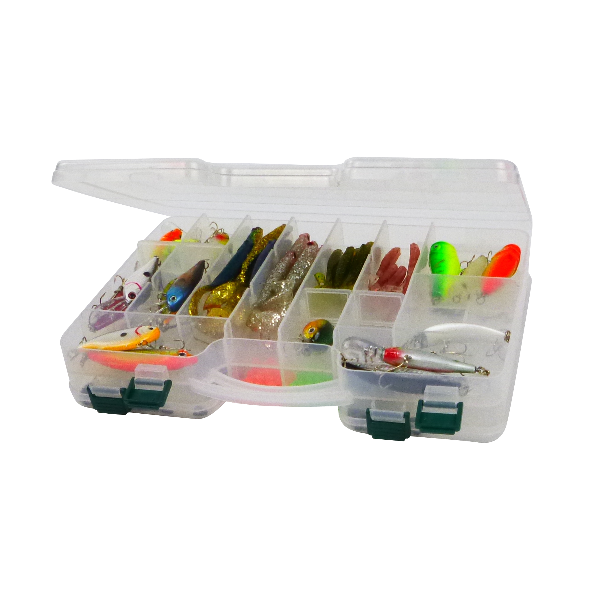 Rig Ezy 44 Compartment Double-sided Tackle Box. 295mmL x 210mmW x 6ommD V658-93MC000220100